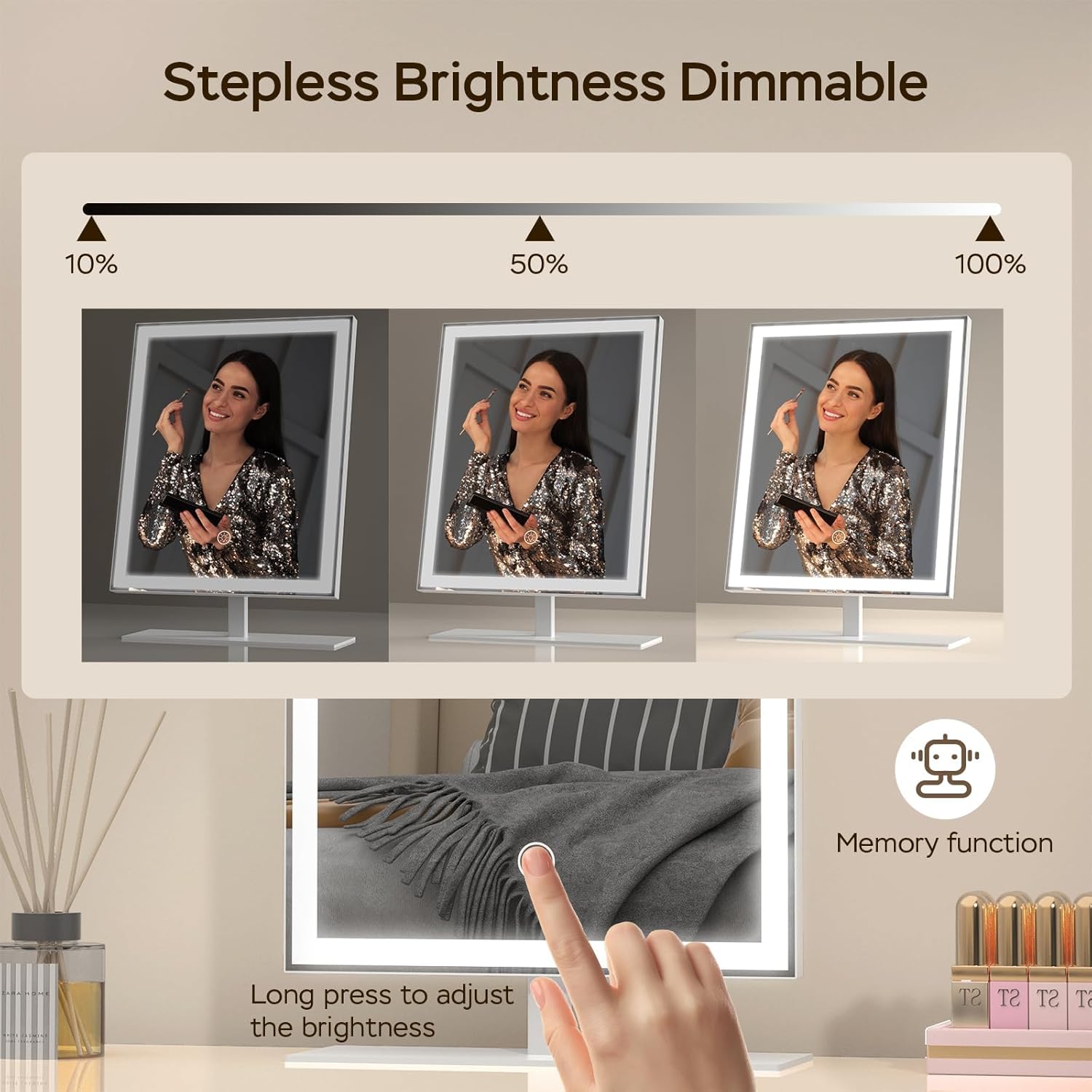 Miroir maquillage LED : un éclairage parfait pour les passionnées de beauté – Image 3