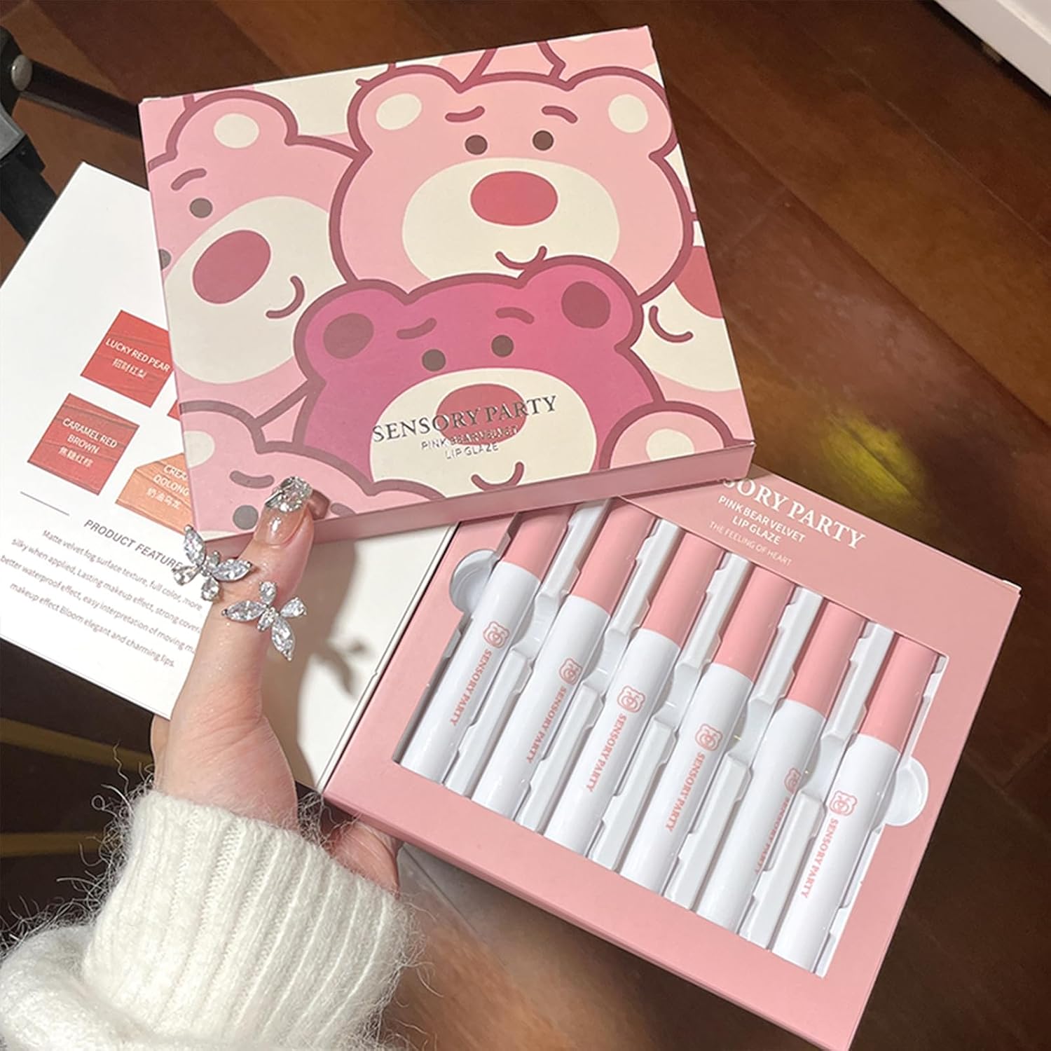 Rouges à lèvres liquides mats : le lot de 6 velours rouges pour un maquillage coréen longue durée et haute pigmentation – Image 5