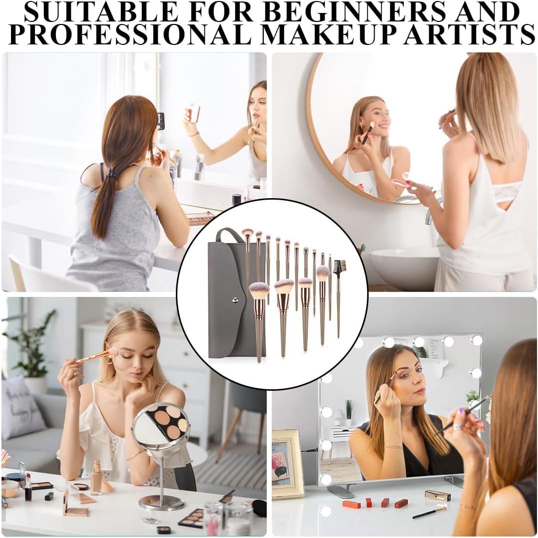 Set de 15 pinceaux de maquillage : l'outil indispensable pour un teint parfait et un maquillage professionnel – Image 6