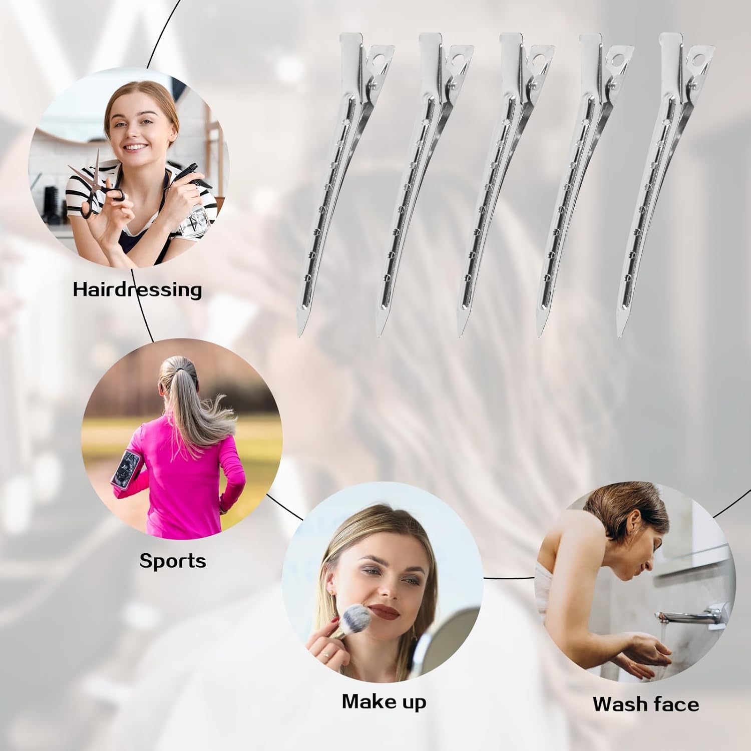 Pinces à cheveux en métal : lot de 80 pour un coiffage parfait des cheveux longs – Image 4