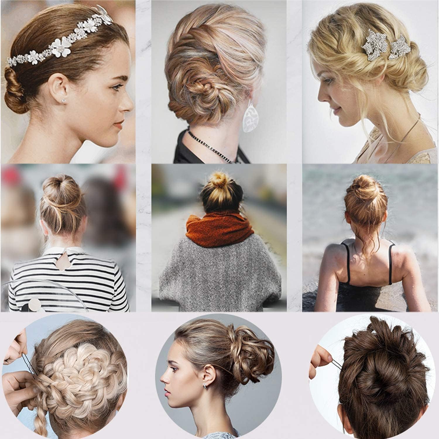 Épingle à cheveux marron : 50 pièces sécurisées pour un chignon élégant des femmes et des salons de coiffure – Image 6