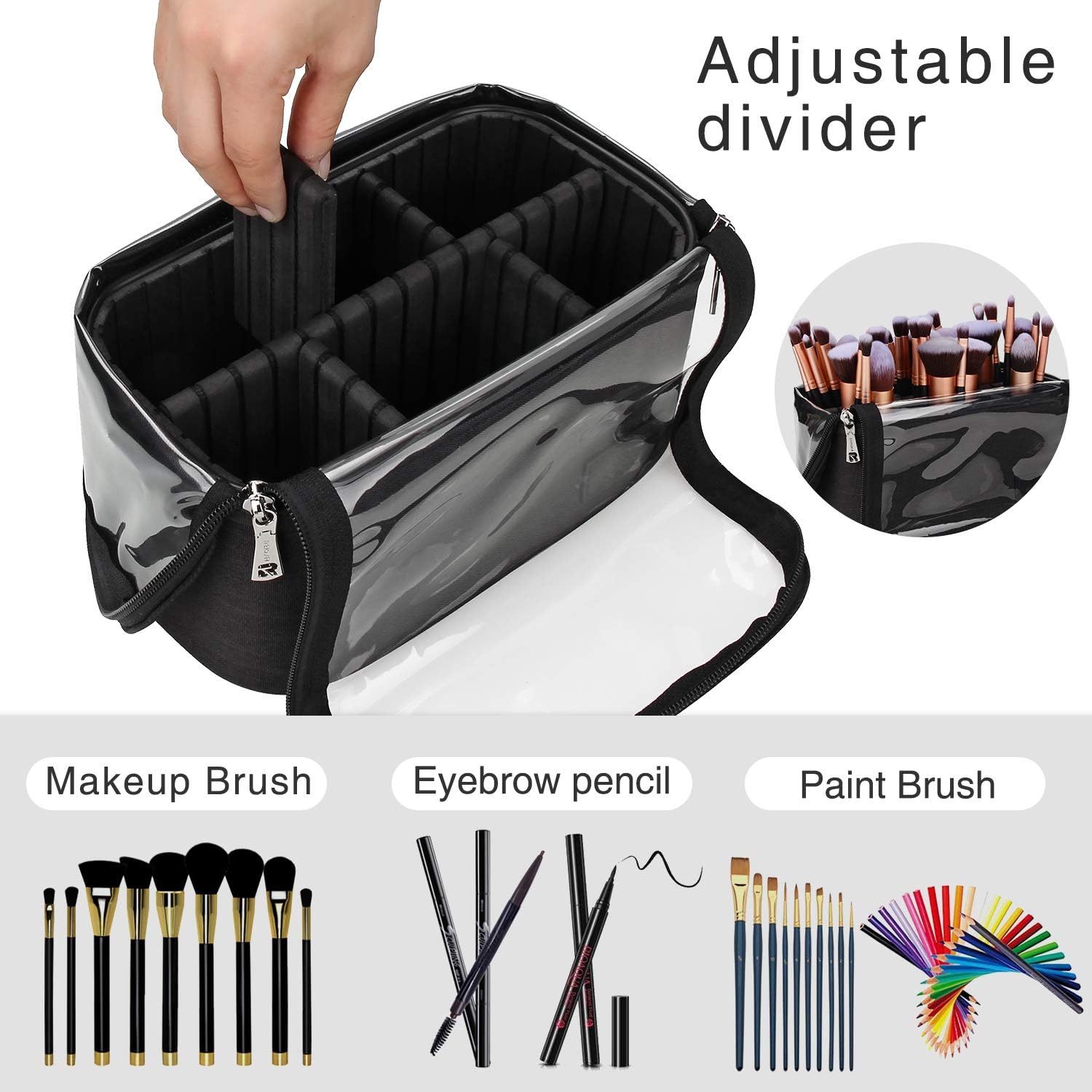 Sac à pinceaux de maquillage multifonction : l'allié idéal pour femmes et filles en déplacement – Image 6
