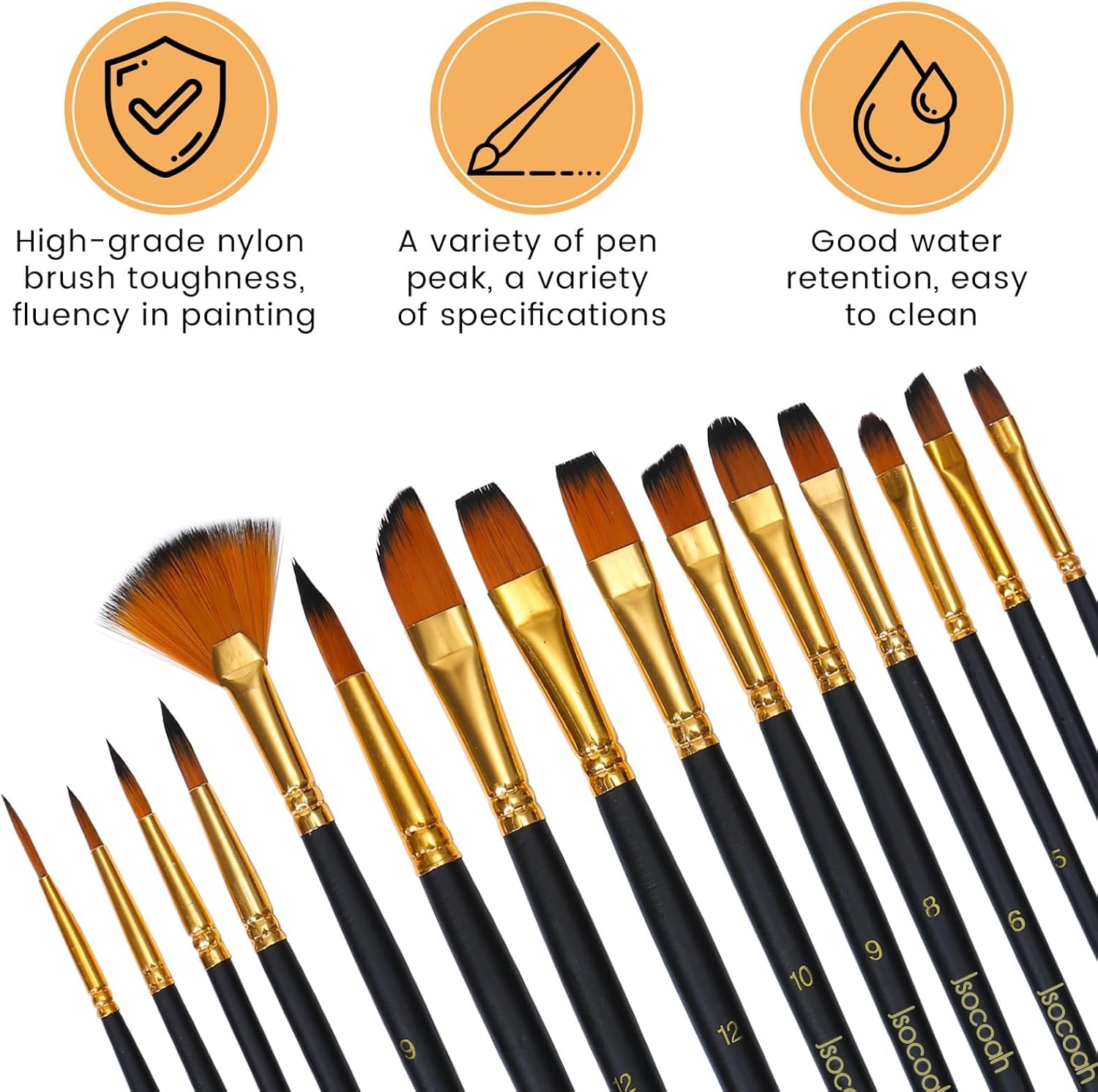 Ensemble de pinceaux de maquillage pour enfants : 12 pinceaux doux et sûrs pour des fêtes créatives et des déguisements mémorables – Image 4