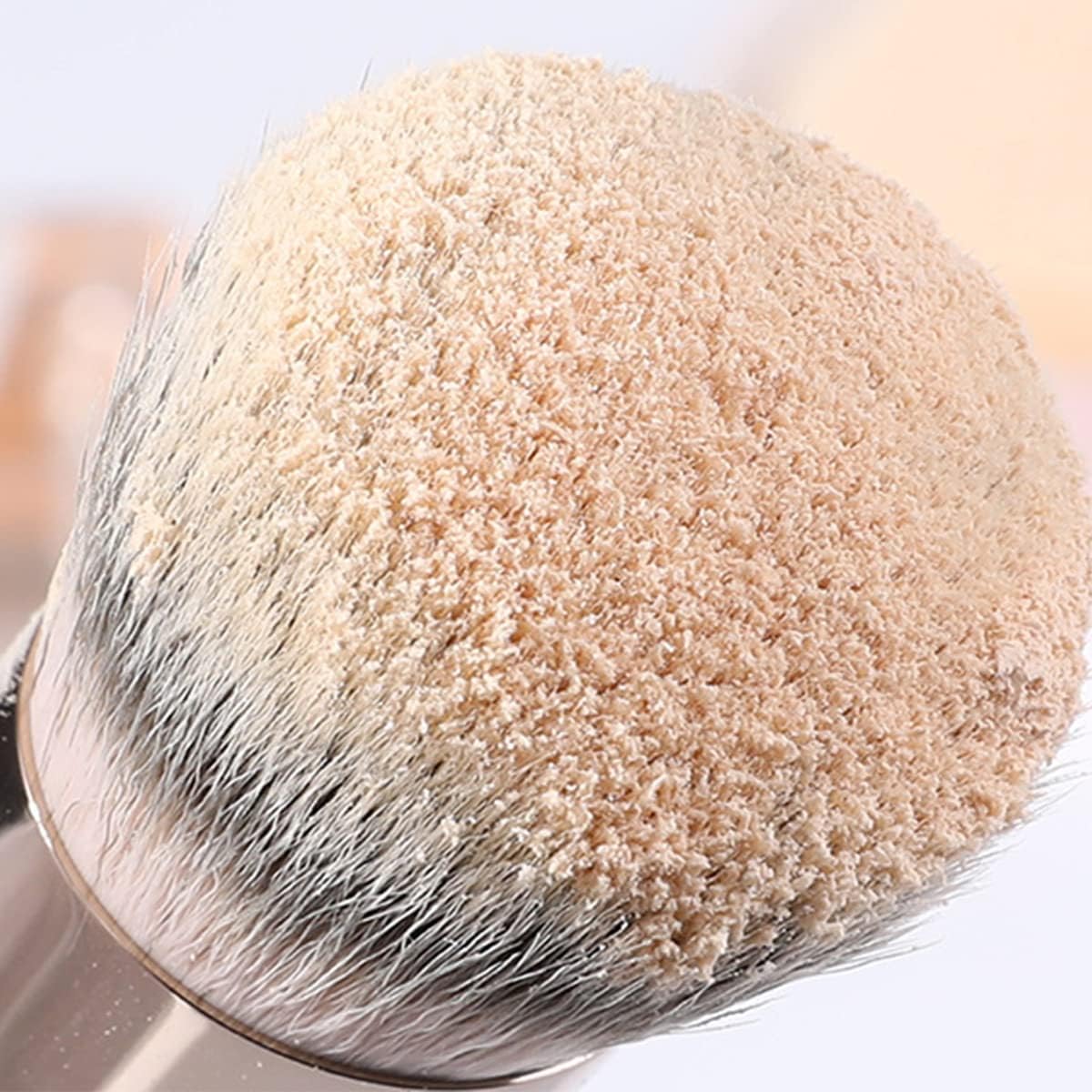 Pinceaux de maquillage professionnels : le trio essentiel pour un teint parfait Idéal pour les passionnés de beauté, pour un mélange impeccable de fond de teint, anticernes et poudre – Image 8