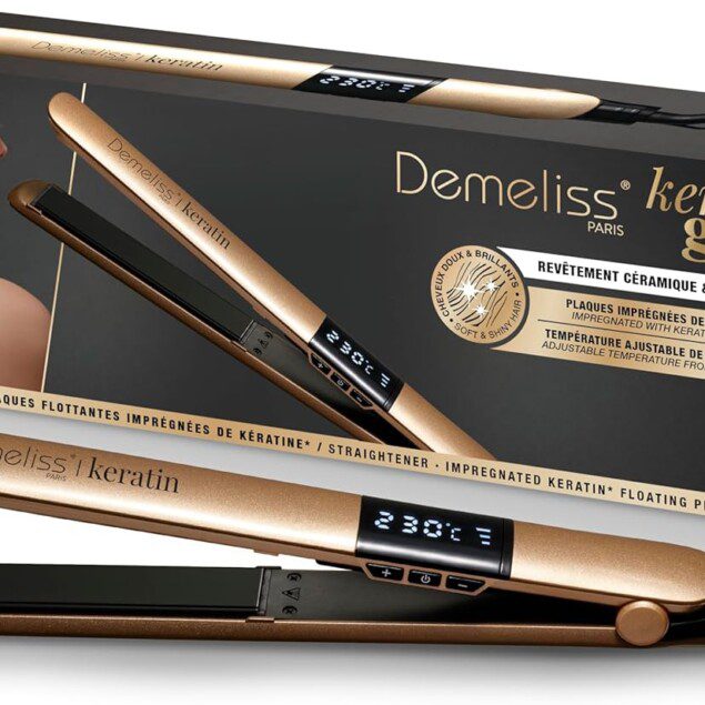 Lisseur 2 en 1 pour des cheveux lisses et bouclés : la solution professionnelle avec plaques infusées de kératine