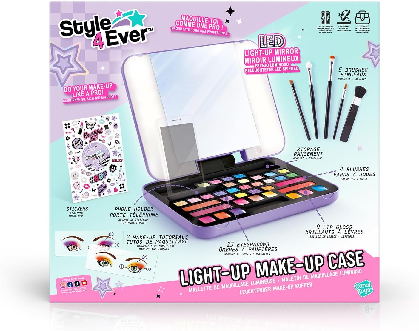 Mallette de maquillage LED : l'outil parfait pour les jeunes artistes créatifs – Image 8