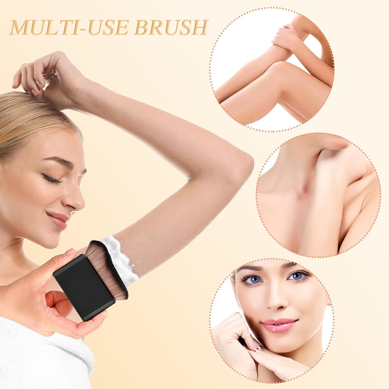 Pinceaux autobronzants : lot de 2 pour un bronzage parfait et un maquillage sans traces – Image 5