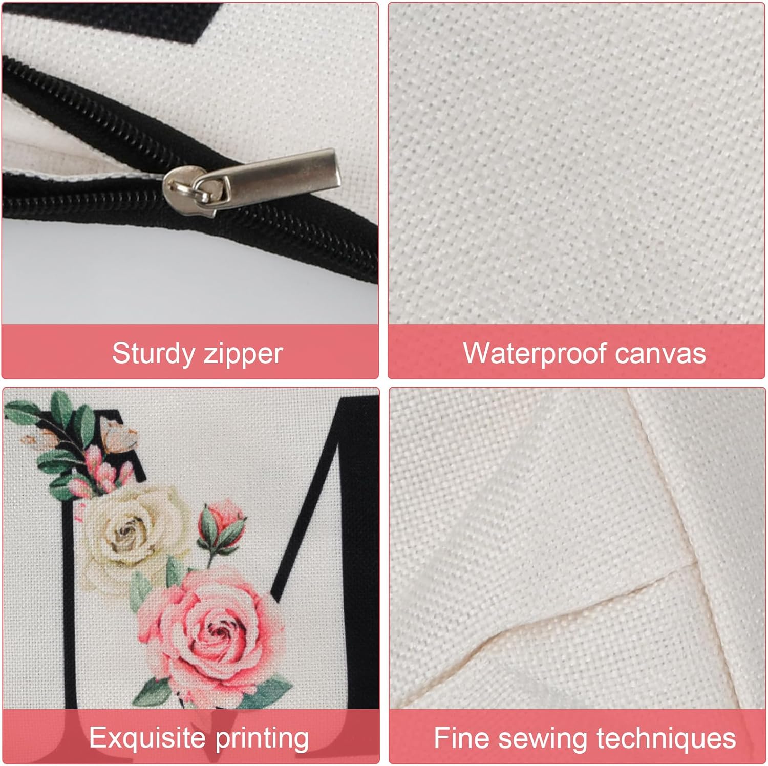 Trousse de maquillage personnalisée A-Z : le cadeau idéal pour femmes, mamans, sœurs et amies – Image 3