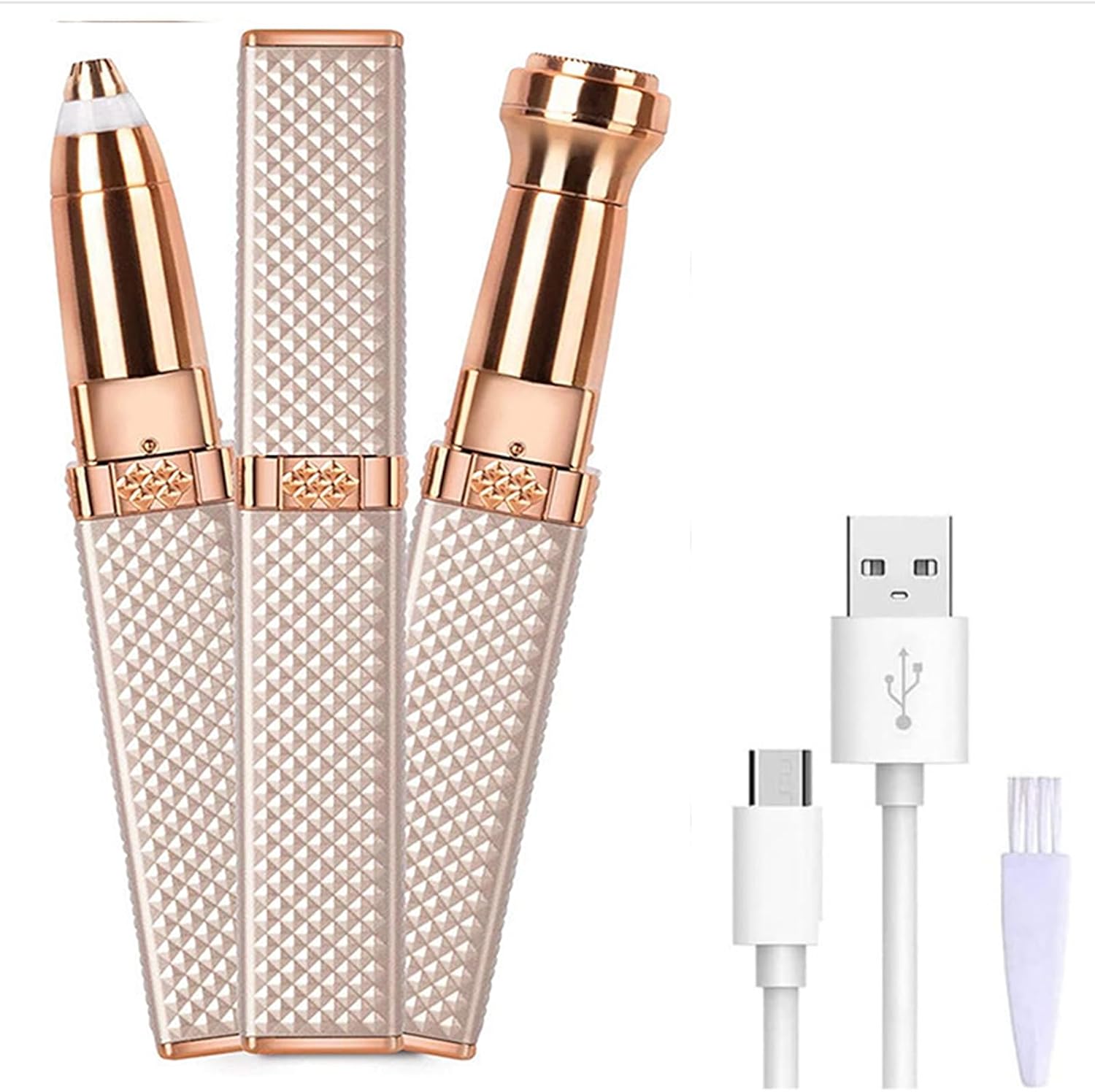 Epilateur sourcil femme : rasoir électrique rechargeable 2 en 1 pour un visage parfaitement soigné