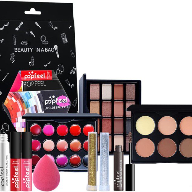 Kit de maquillage professionnel : 12 pièces pour sublimer le visage, les yeux et les lèvres des femmes et des filles