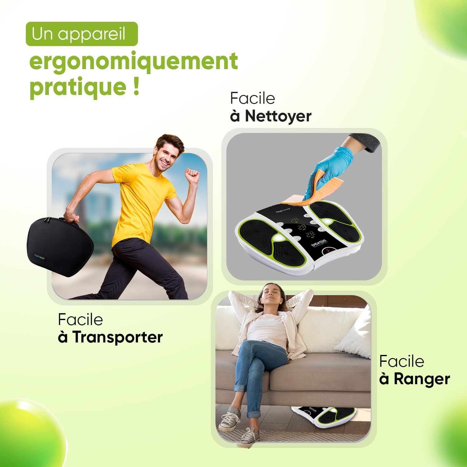 Masseur électrique pour jambes lourdes : 99 niveaux d'intensité pour un massage relaxant des pieds et du corps – Image 6