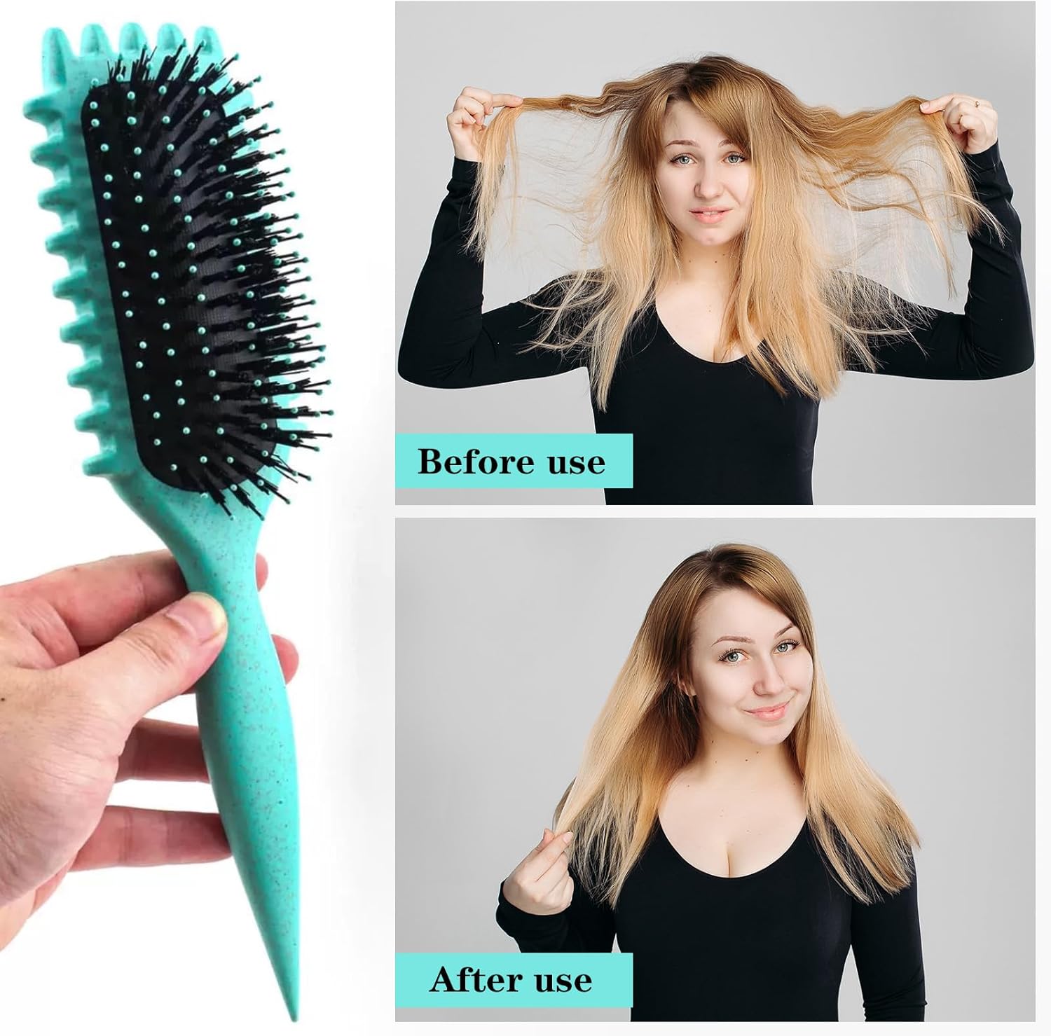 Brosse à cheveux bouclés : le choix idéal pour hommes et femmes pour démêler, façonner et définir vos boucles avec élégance – Image 3
