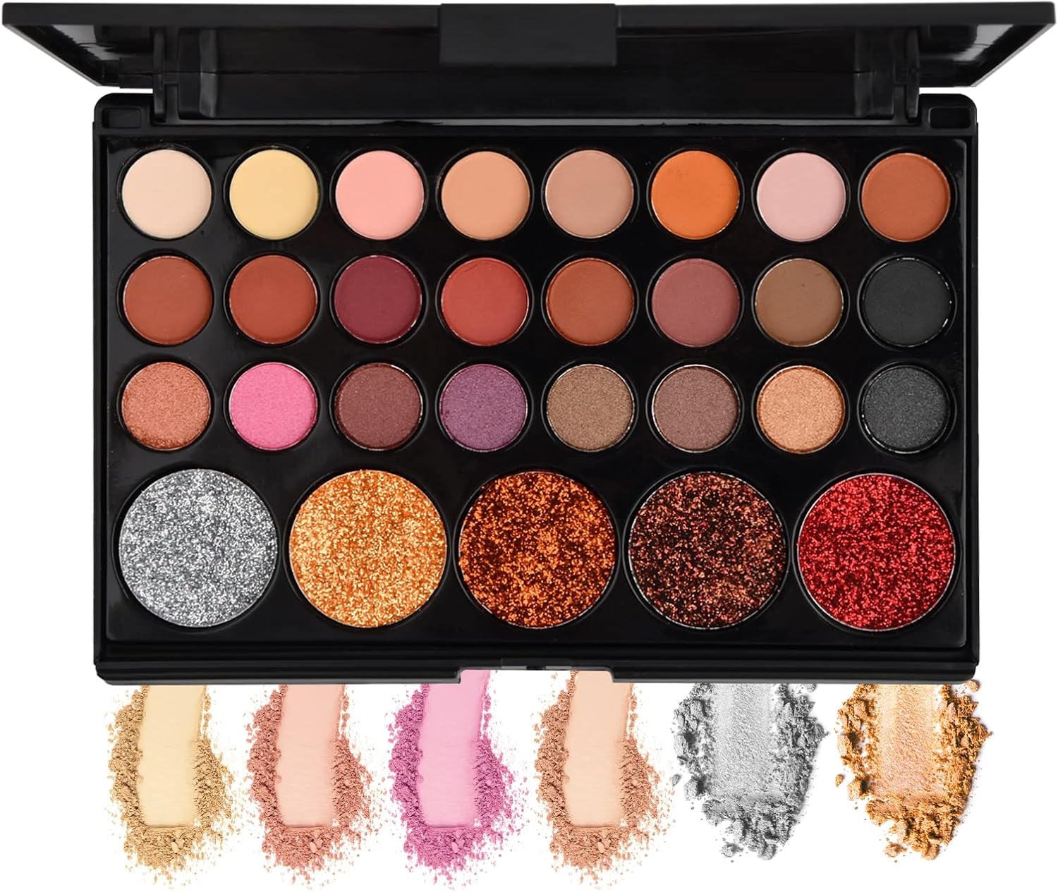 Palette de fards à paupières ultra pigmentée : 29 couleurs éclatantes pour un maquillage des yeux éblouissant – Image 8
