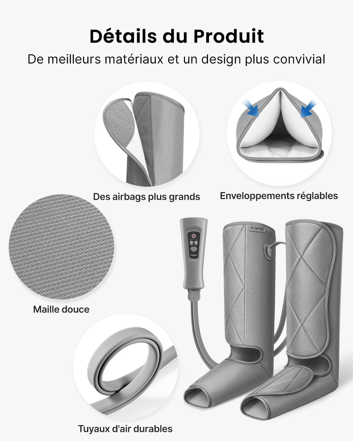Appareil de massage des jambes à air : pour une relaxation optimale des muscles et un soulagement de la fatigue – Image 9