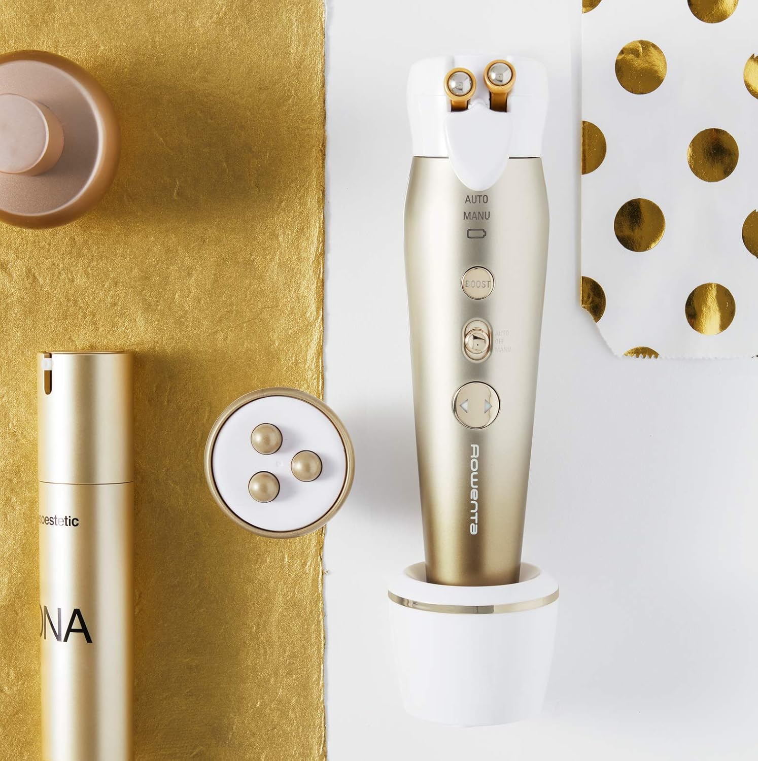 Appareil de massage Lift Contour : soin complet pour un visage rajeuni et des yeux éclatants Rituel beauté anti-âge pour un raffermissement optimal et des contours liftés tout en réduisant les poches – Image 5