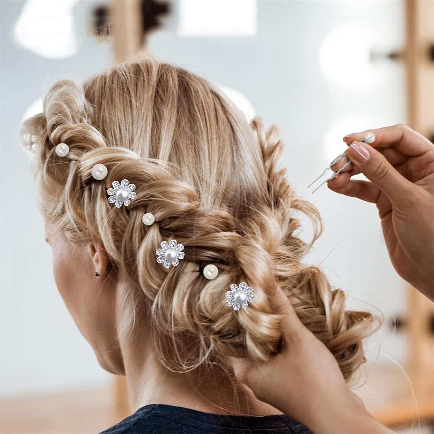 Épingles à cheveux de mariage en strass : 36 pièces élégantes pour sublimer la coiffure de vos demoiselles d'honneur – Image 7