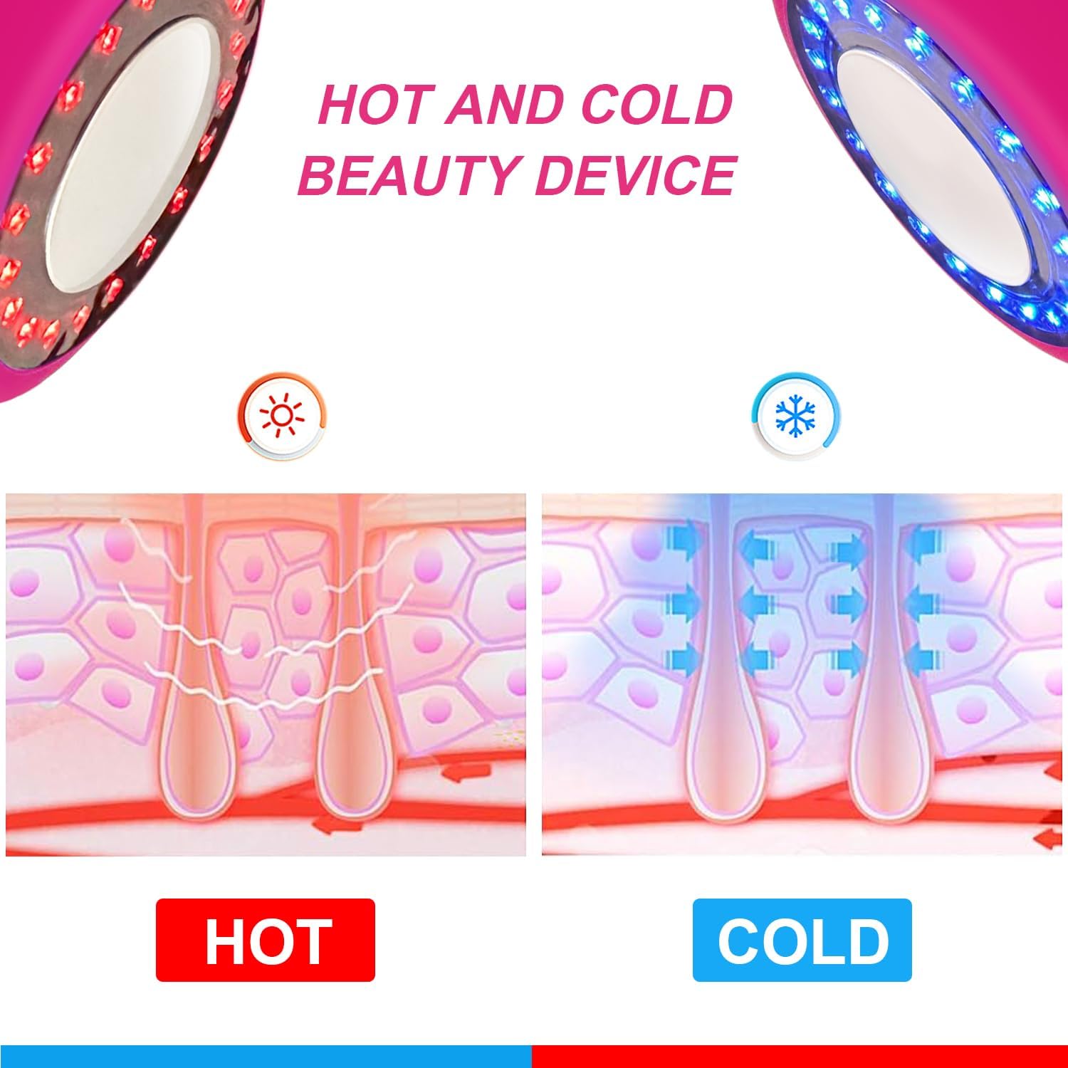 Appareil de beauté 2 en 1 : massage visage pour un éclat radieux et une peau revitalisée – Image 4
