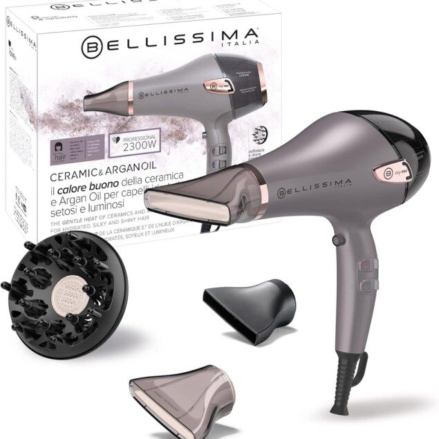 Sèche cheveux professionnel ionique pour des cheveux doux et brillants : un séchage rapide et hydratant