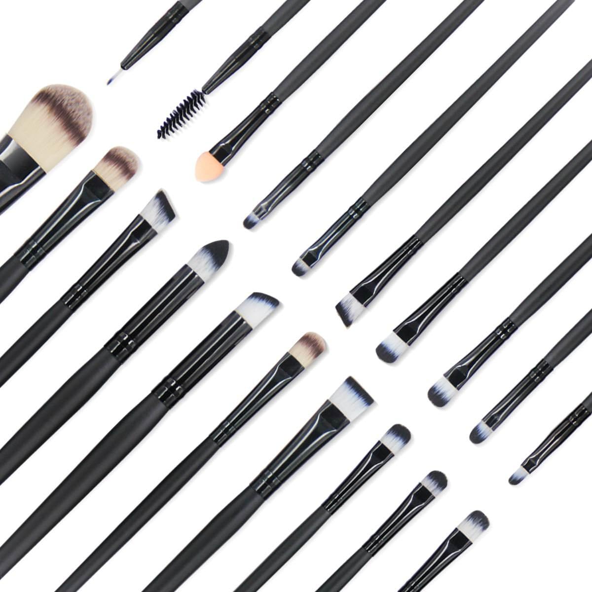 Pinceaux de maquillage professionnels : 20 pièces pour un teint parfait et des yeux captivants Découvrez notre set complet d'outils pour sublimer votre beauté en toute simplicité – Image 2