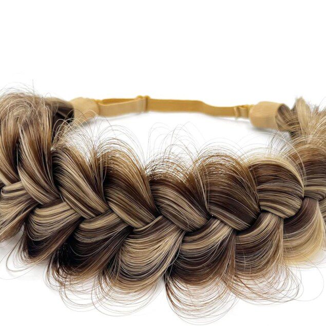 Extensions de cheveux tressés en serre-tête : accessoire de beauté classique pour femmes mariées