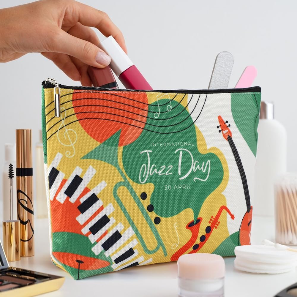 Pochette maquillage pour amateurs de musique : une trousse élégante pour festivals et concerts – Image 4