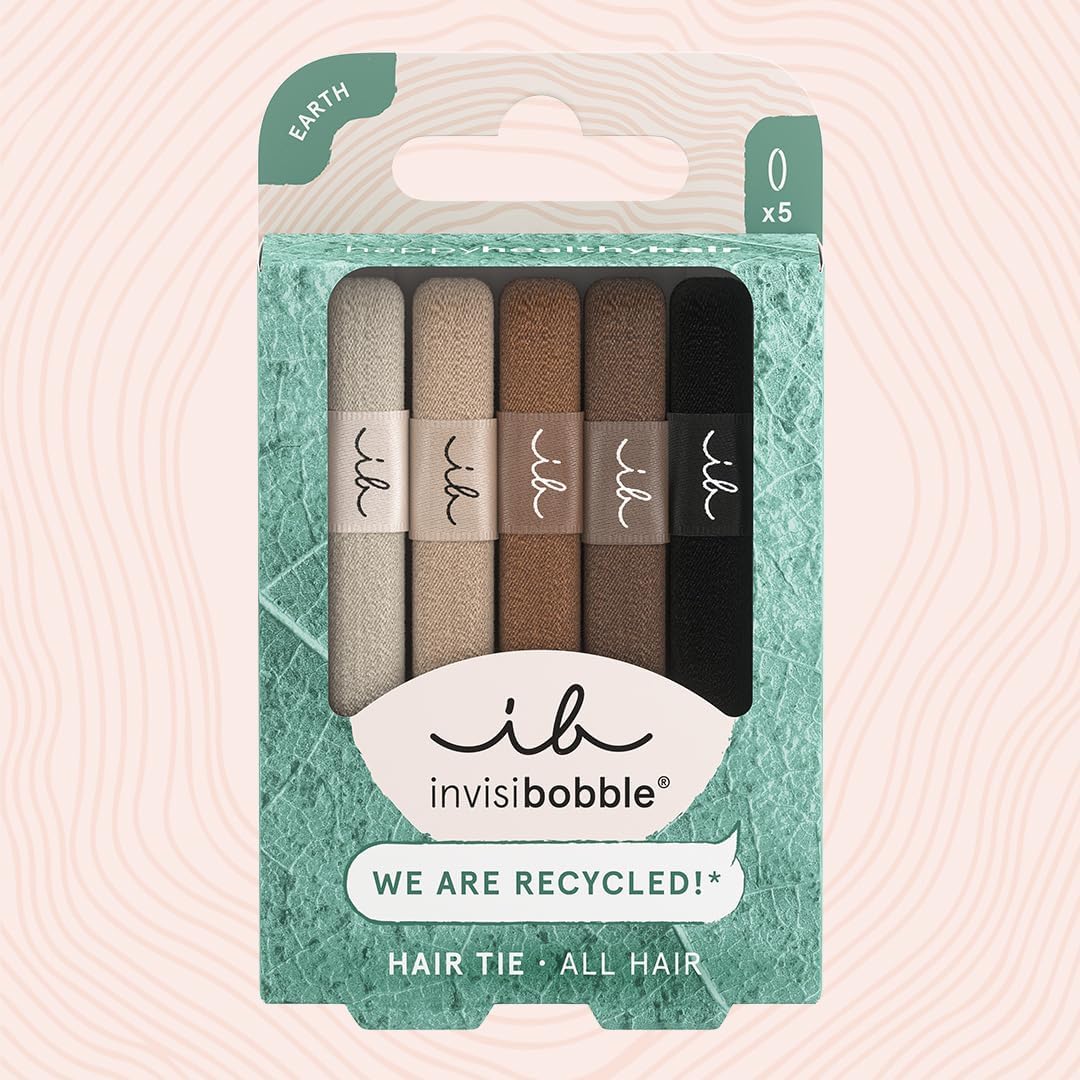 Élastiques Mocha Brown : doux pour les cheveux, anti-frisottis et sans empreinte pour un coiffage élégant – Image 2