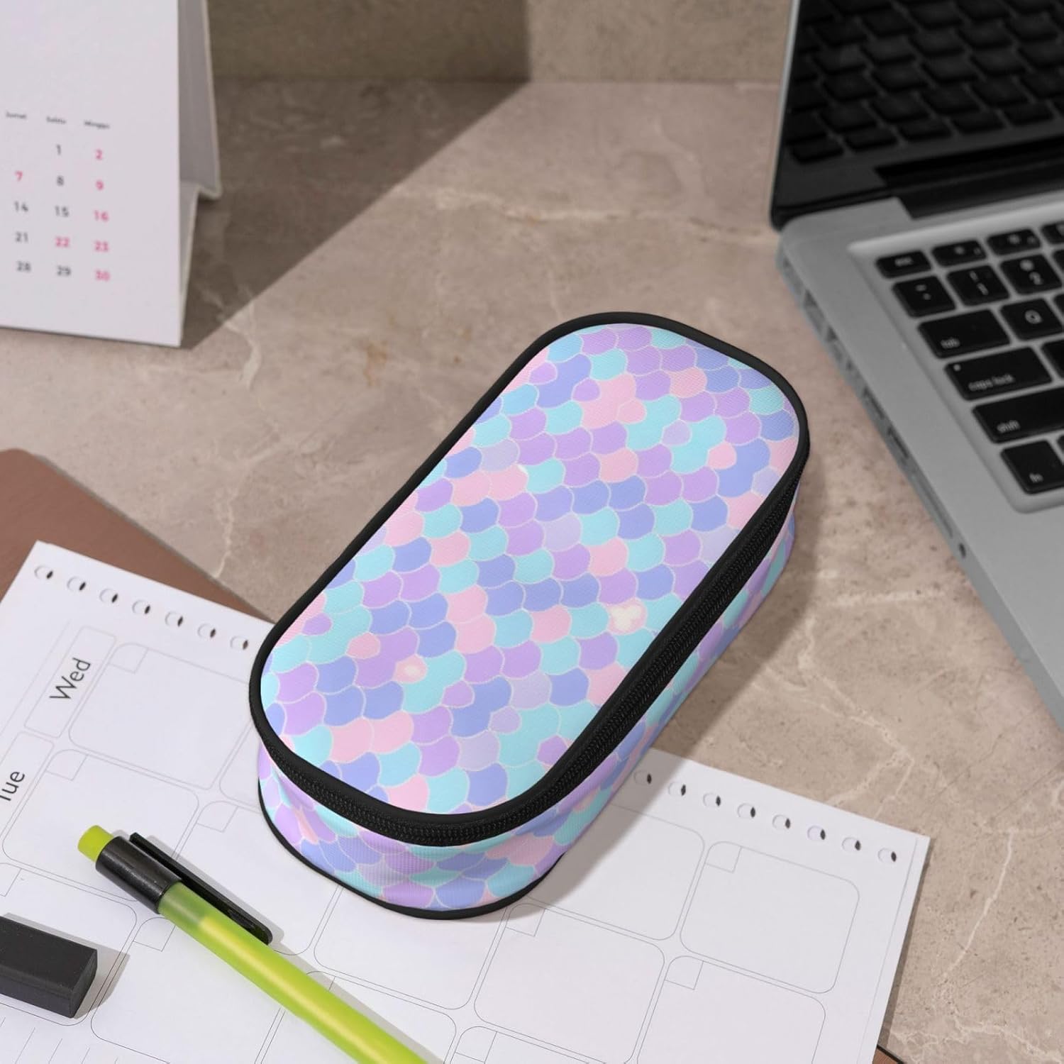 Trousse à crayons avec compartiments multicouches : idéale pour étudiants et professionnels en quête d'organisation élégante – Image 6