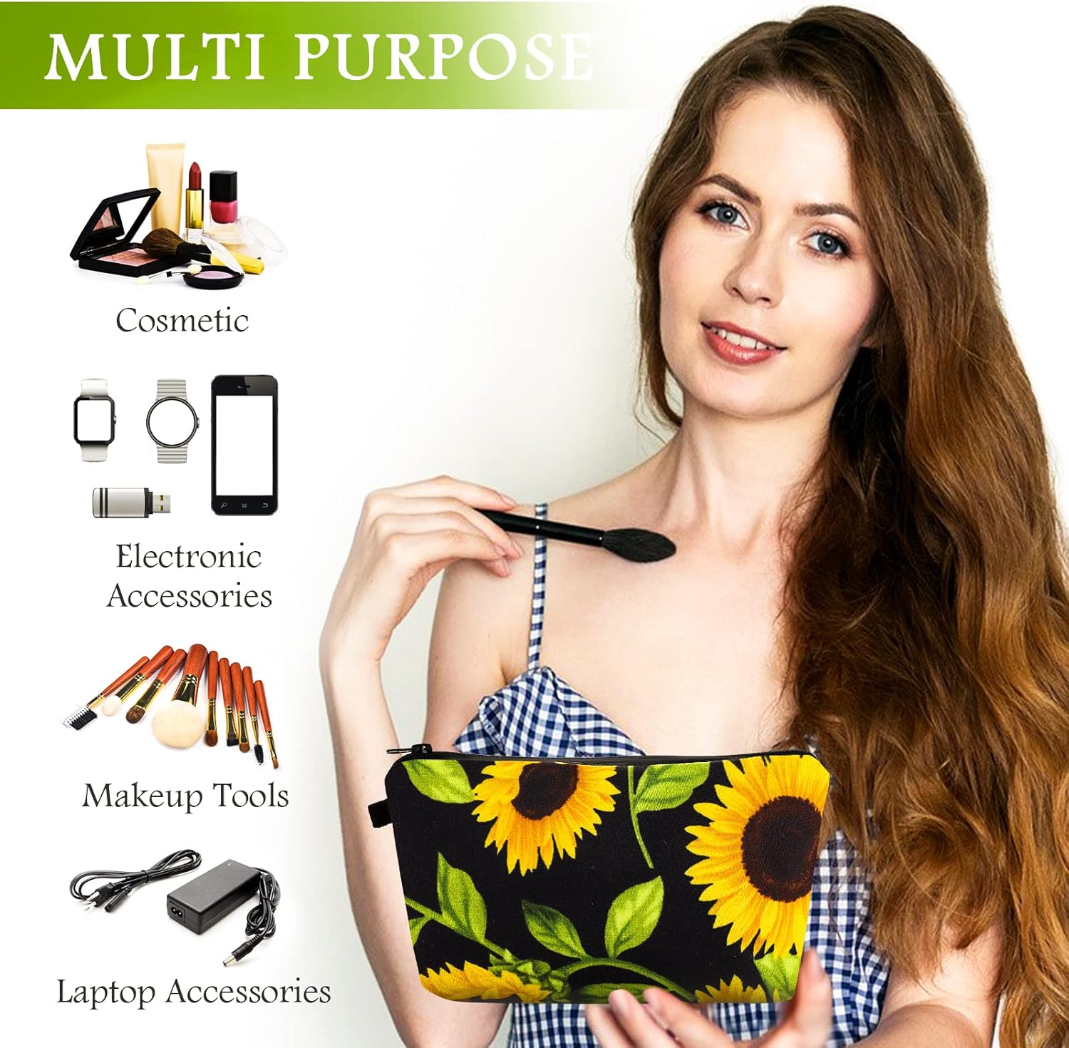 Trousse de maquillage en toile : l'organiseur parfait pour femmes et filles en voyage – Image 5
