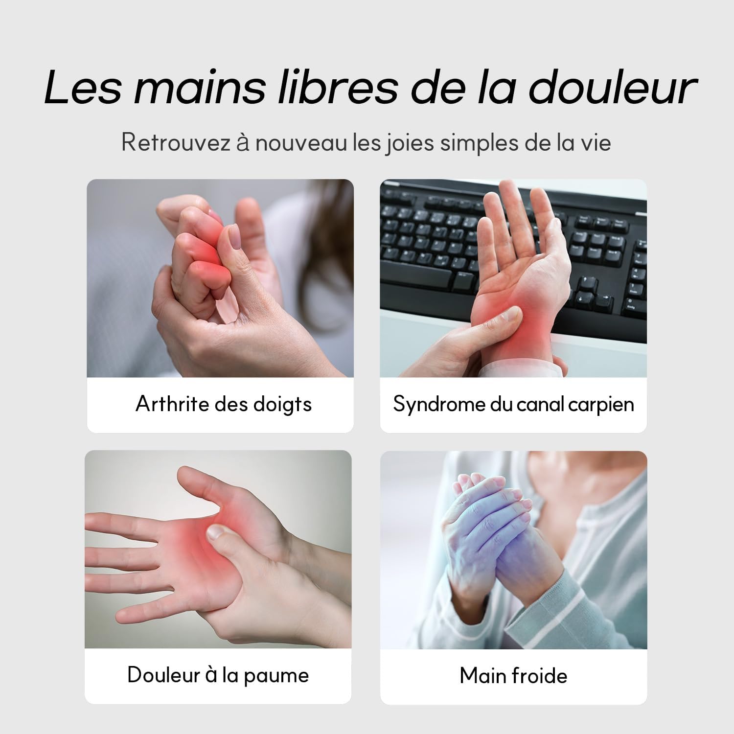 Appareil de massage pour les mains : soulagement de l'arthrite avec chaleur et refroidissement – Image 6