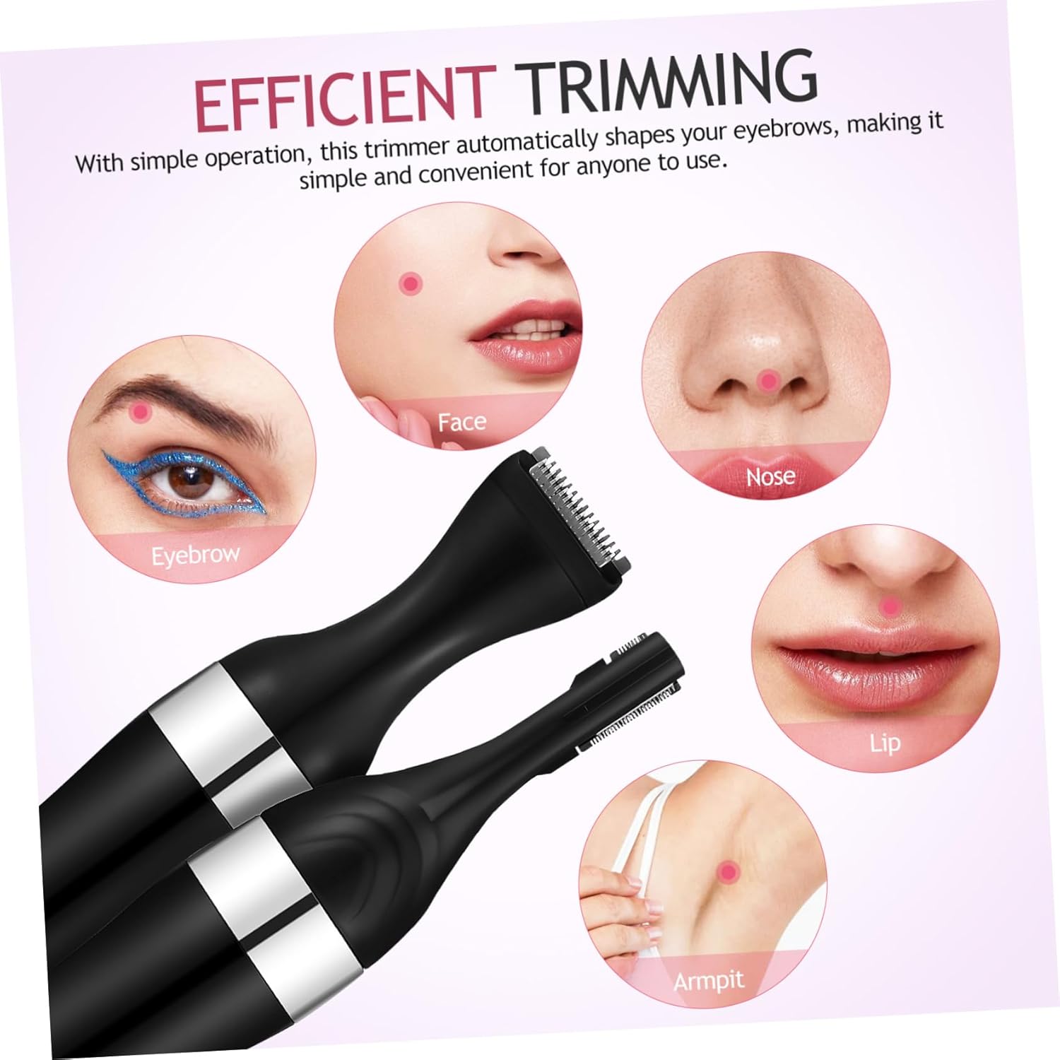 Tondeuse électrique à sourcils : épilateur de précision pour hommes, facile à utiliser et idéal pour un visage soigné – Image 4