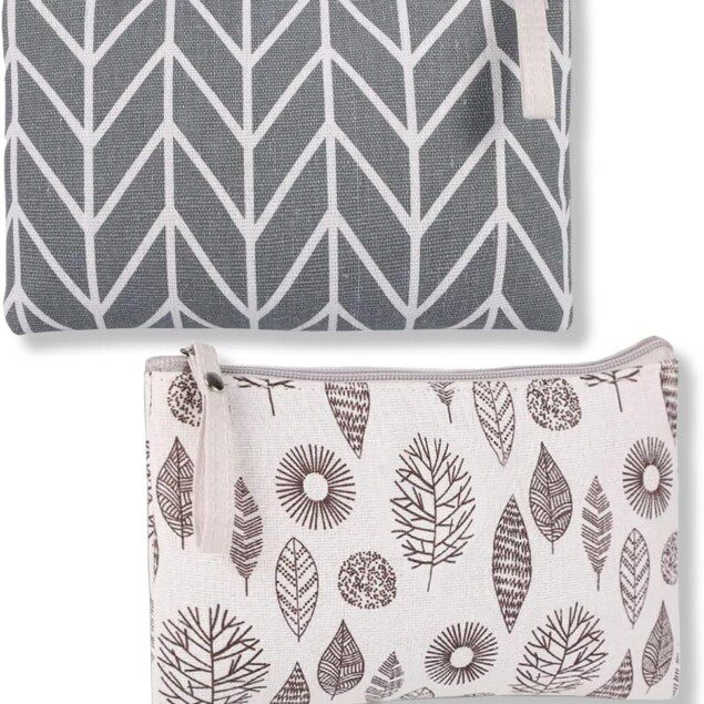 Multi-fonctionnelle : pochette en toile pour femmes et filles, idéale pour le maquillage, les voyages et les cadeaux de Noël
