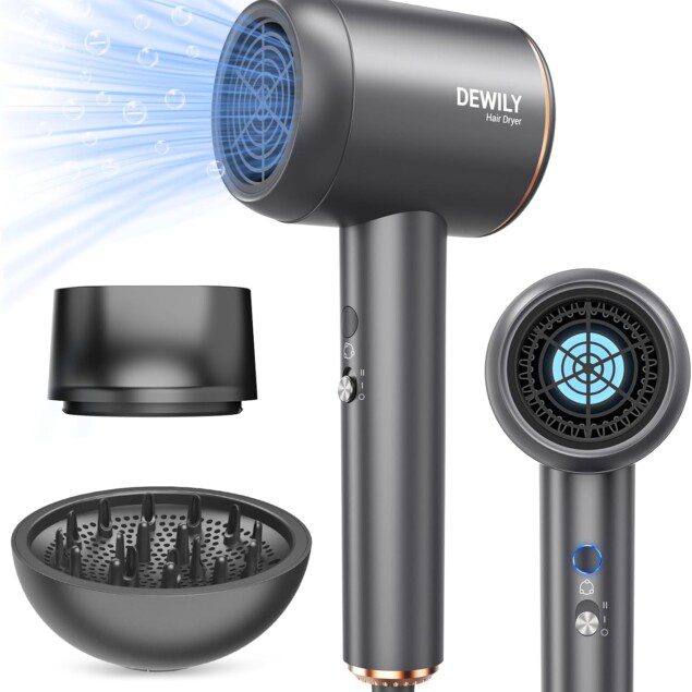 Sèche-cheveux ionique professionnel : l'allié idéal pour des cheveux bouclés éclatants
1800W de puissance avec diffuseur et concentrateur pour un coiffage parfait à la maison ou en voyage