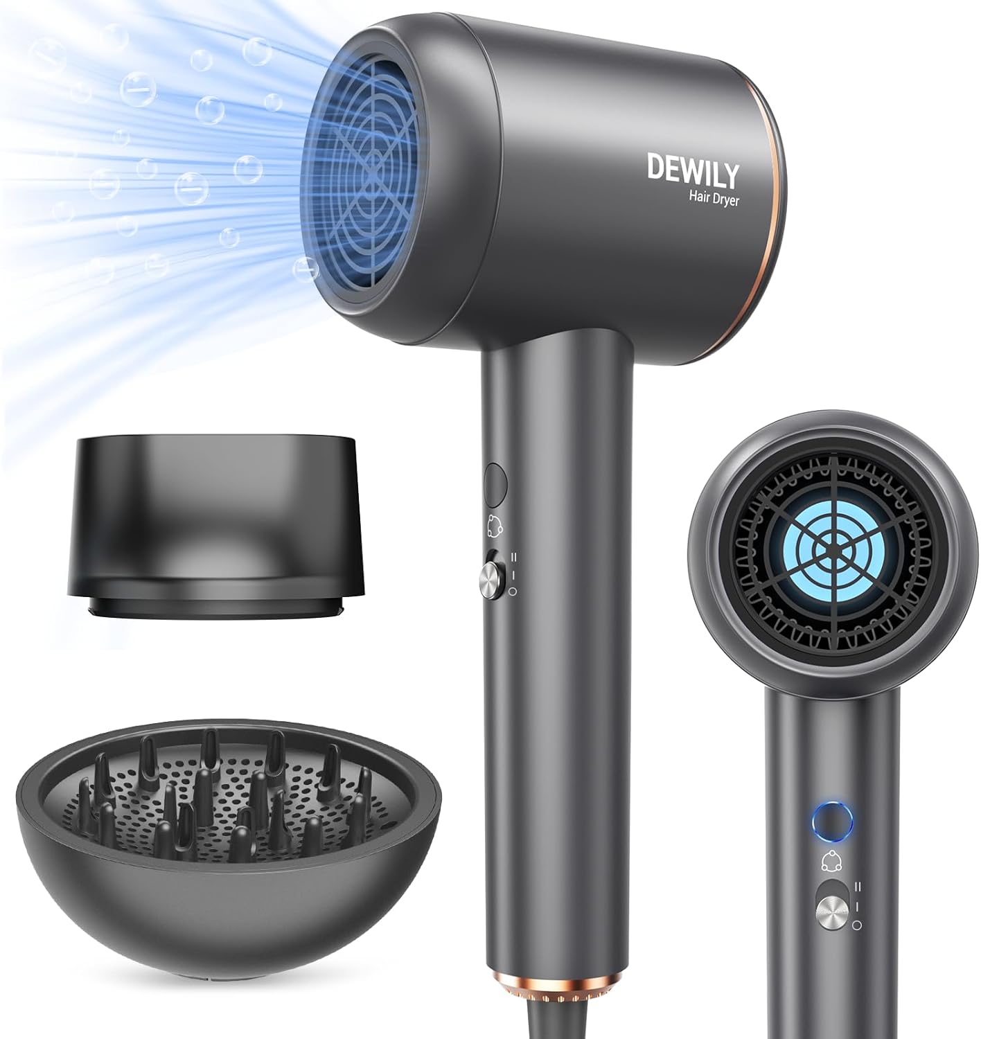 Sèche-cheveux ionique professionnel : l'allié idéal pour des cheveux bouclés éclatants
1800W de puissance avec diffuseur et concentrateur pour un coiffage parfait à la maison ou en voyage