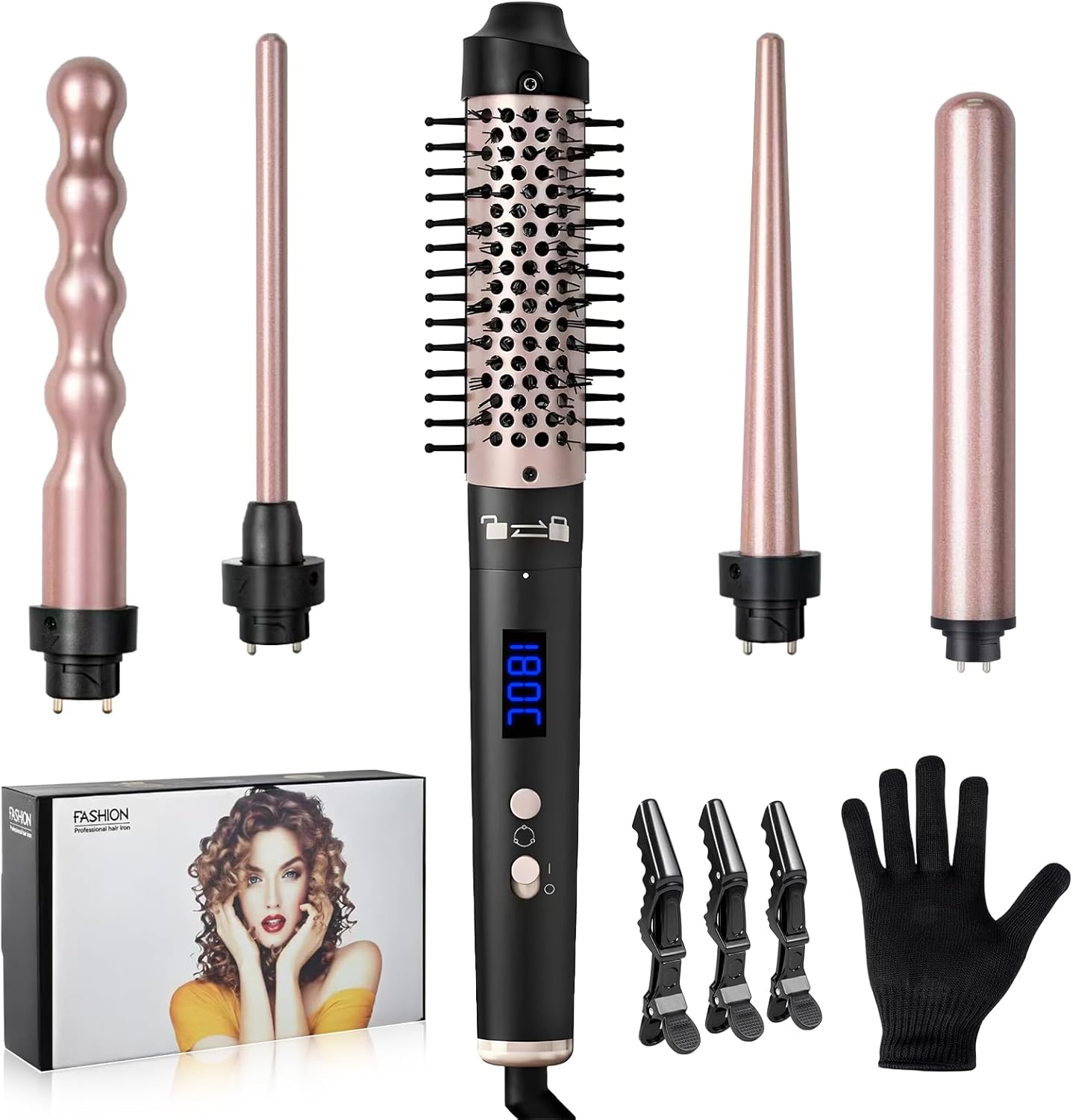 Boucleur à cheveux 5 en 1 : pour des boucles parfaites et personnalisables à la maison