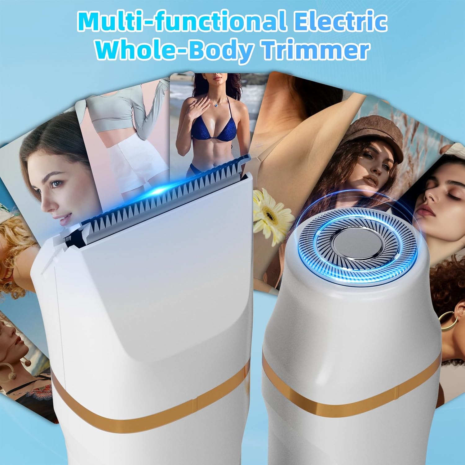 Rasoir électrique femme : épilateur 5-en-1 sec et humide pour un rasage impeccable de tous les poils du corps – Image 2