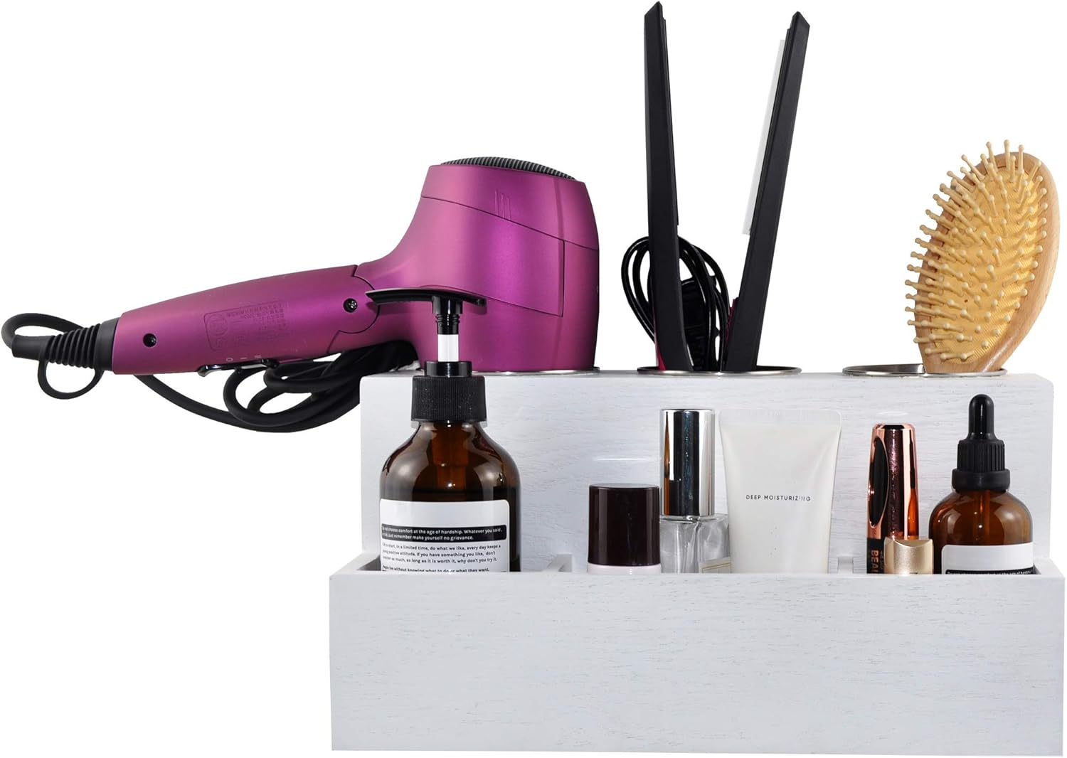 Organisateur d'outils pour cheveux : rangement multifonctionnel élégant pour salle de bain – Image 3