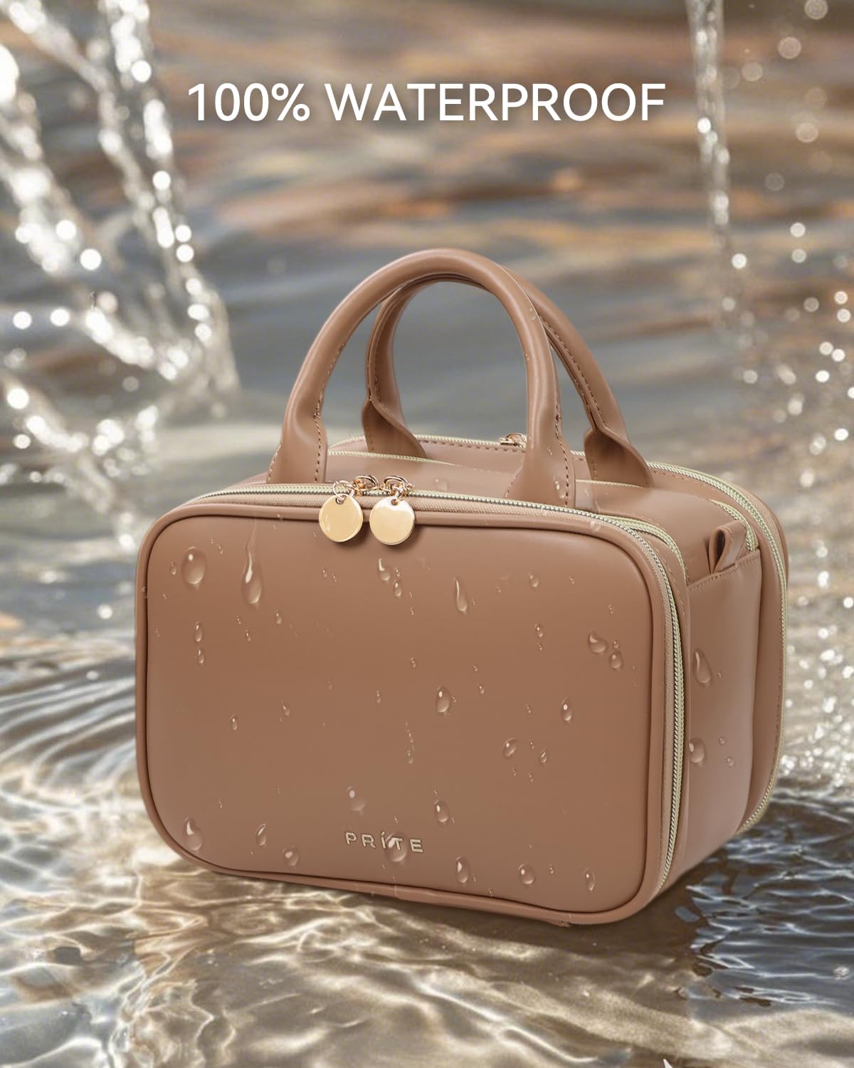 Trousse de maquillage pour les voyageuses : grande capacité et compartiments pratiques pour un rangement optimisé – Image 6