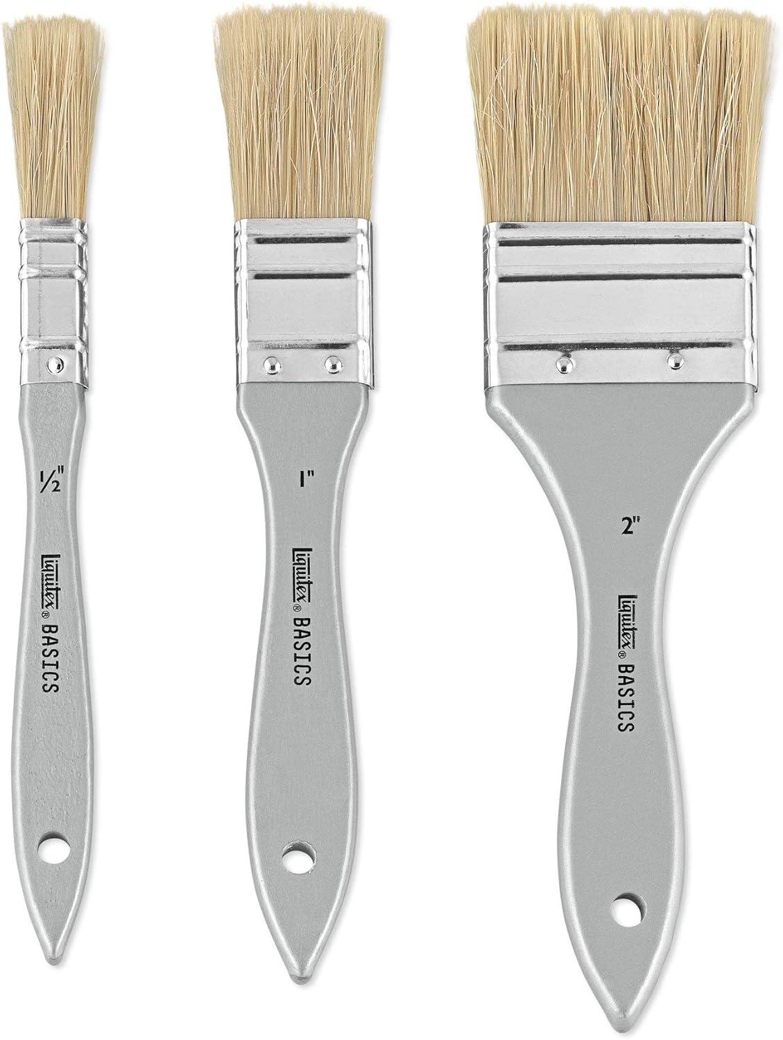 Pinceaux Liquitex pour peintures acryliques : set de 3 en soie de porc naturelle pour artistes exigeants – Image 2