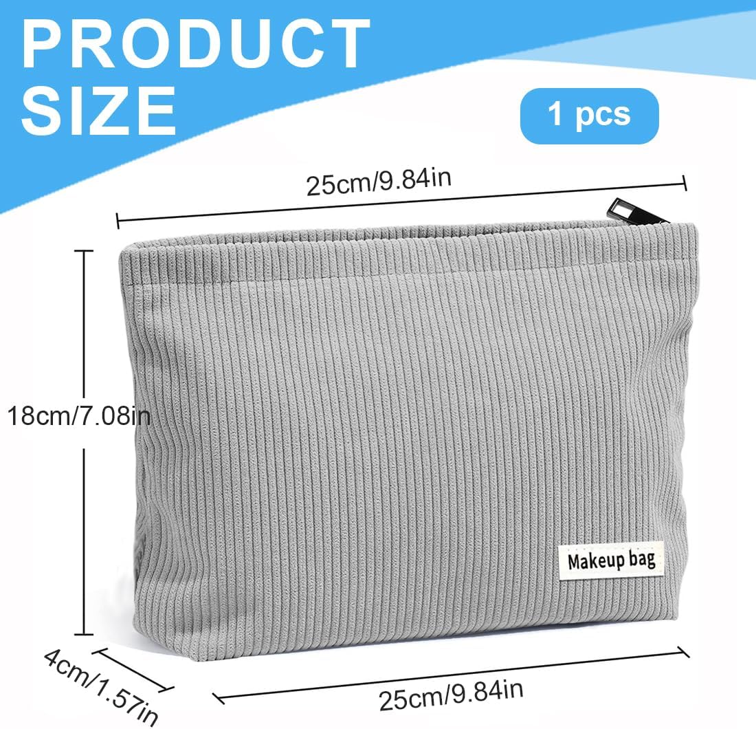 Petite pochette maquillage multifonctionnelle : l’accessoire idéal pour les femmes en voyage Optez pour un sac à cosmétiques à glissière élégant et imperméable pour un quotidien organisé – Image 2