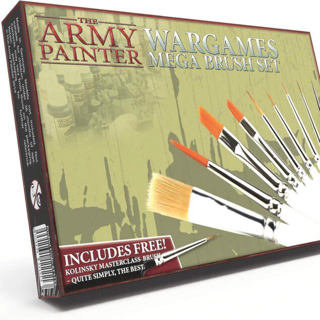 Pinceaux de peinture pour artistes : le set méga de 10 pinceaux basecoat, drybrush et détail pour une finition parfaite