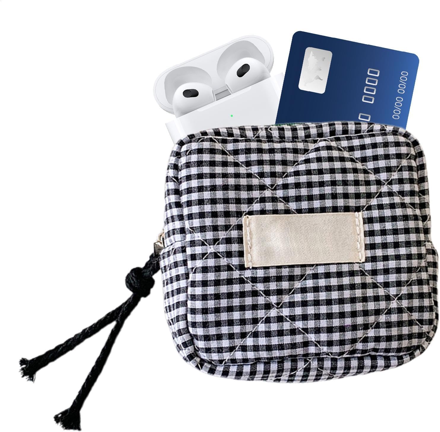 Petite trousse de maquillage : un sac cosmétique noir pratique pour les voyages et le quotidien – Image 8