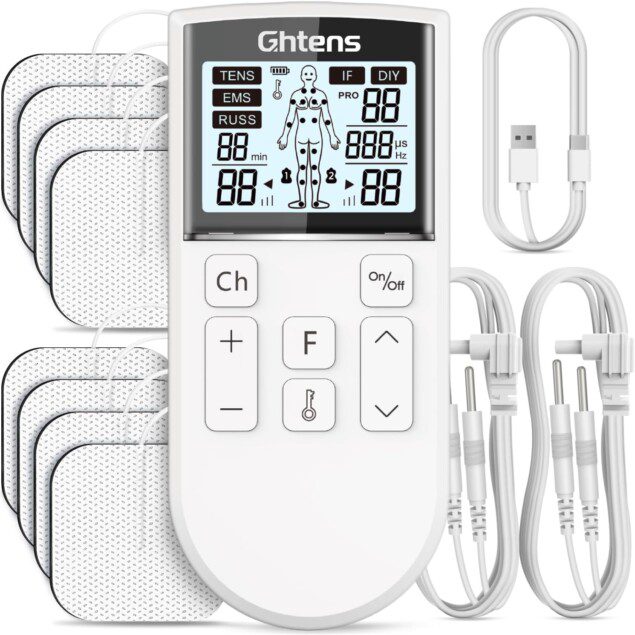 Électrostimulateur musculaire 5 en 1 : pour un soulagement de la douleur et un massage relaxant à domicile