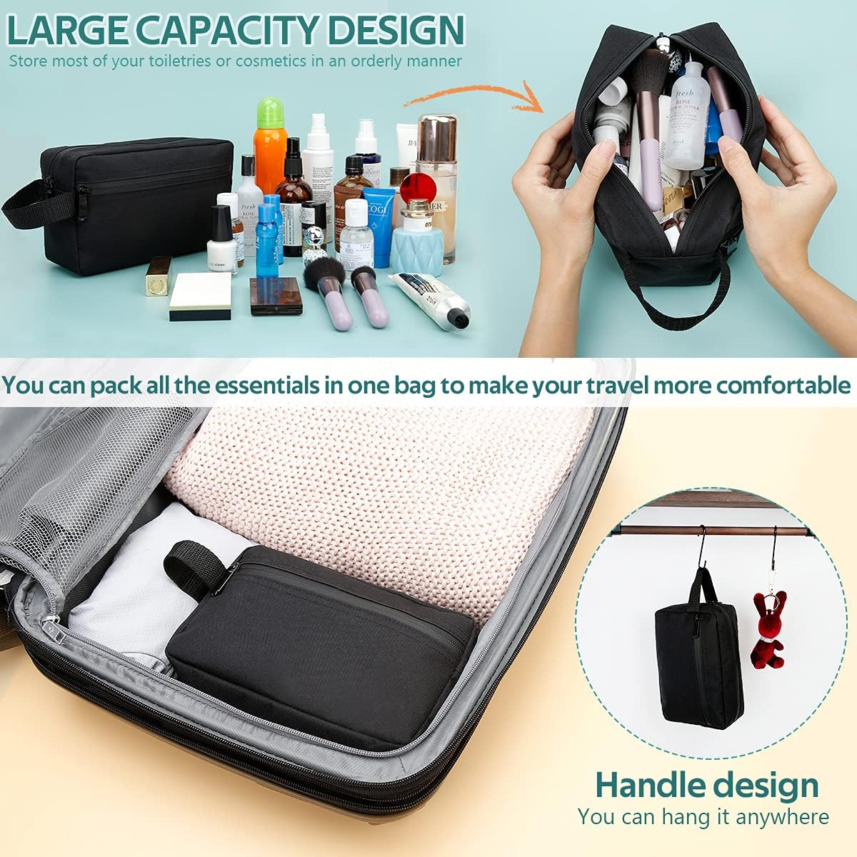 Trousse de Toilette Pliable : Élégance en Voyage – Image 3