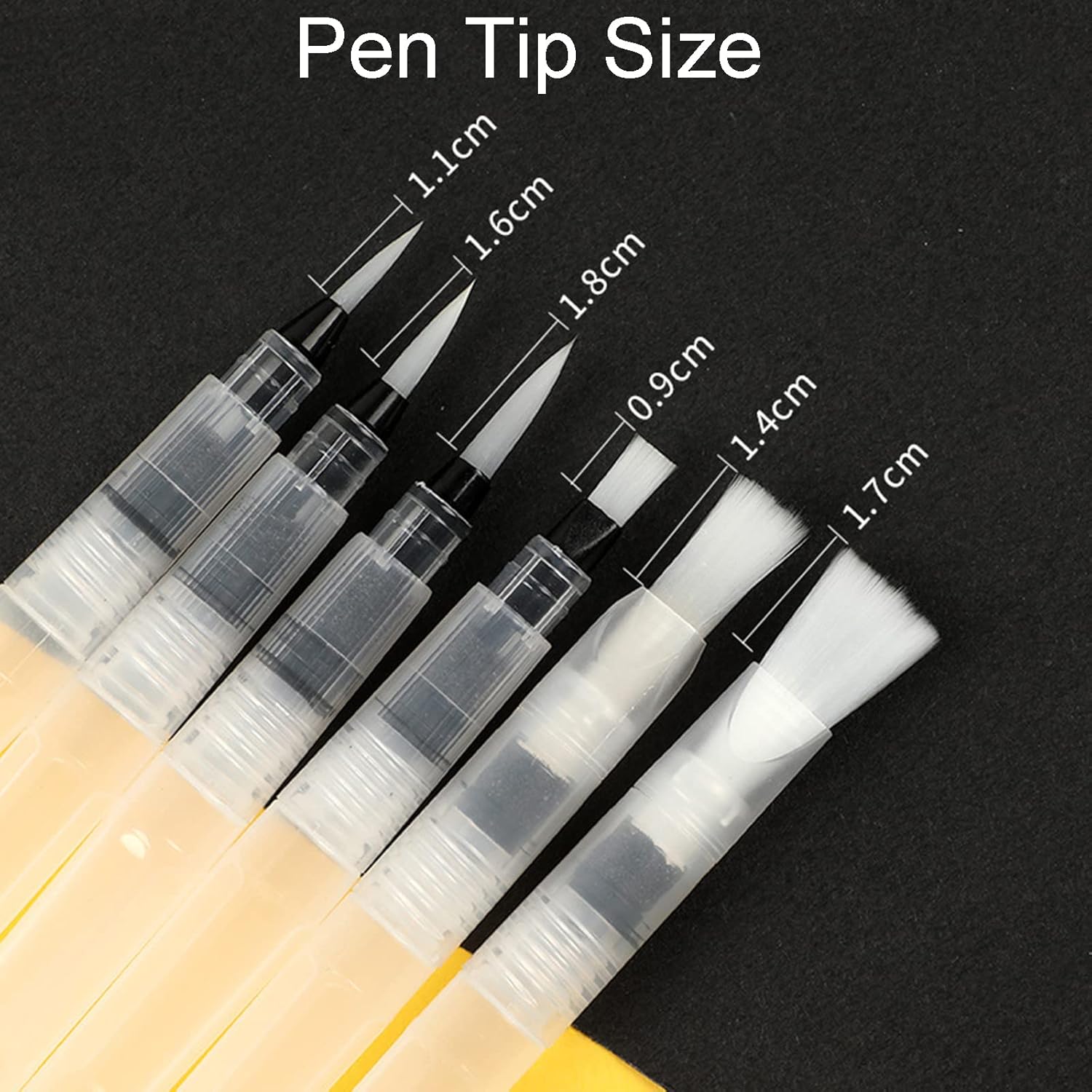 Pinceaux à eau professionnels : set de 6 pièces pour artistes et amateurs de calligraphie Découvrez notre ensemble de pinceaux à eau remplissables, idéal pour le mélange des couleurs et la création de magnifiques œuvres d'art. Parfait pour les artistes en herbe et les passionnés de calligraphie, ce set vous offre la précision et la fluidité nécessaires pour donner vie à vos idées créatives. – Image 2