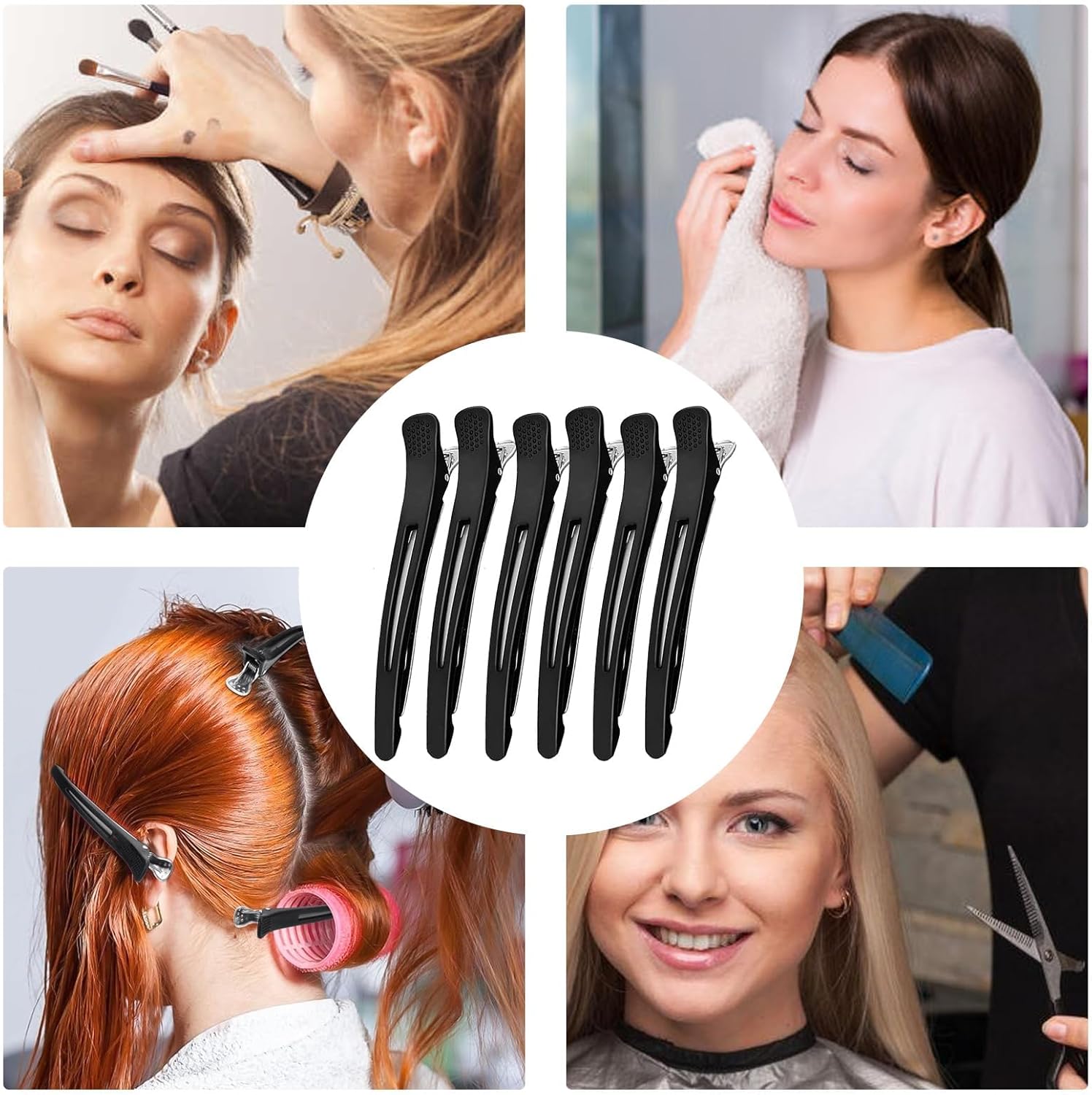 Pince crocodile professionnelle 12 pièces : l’accessoire indispensable pour coiffeurs et maquilleurs – Image 6