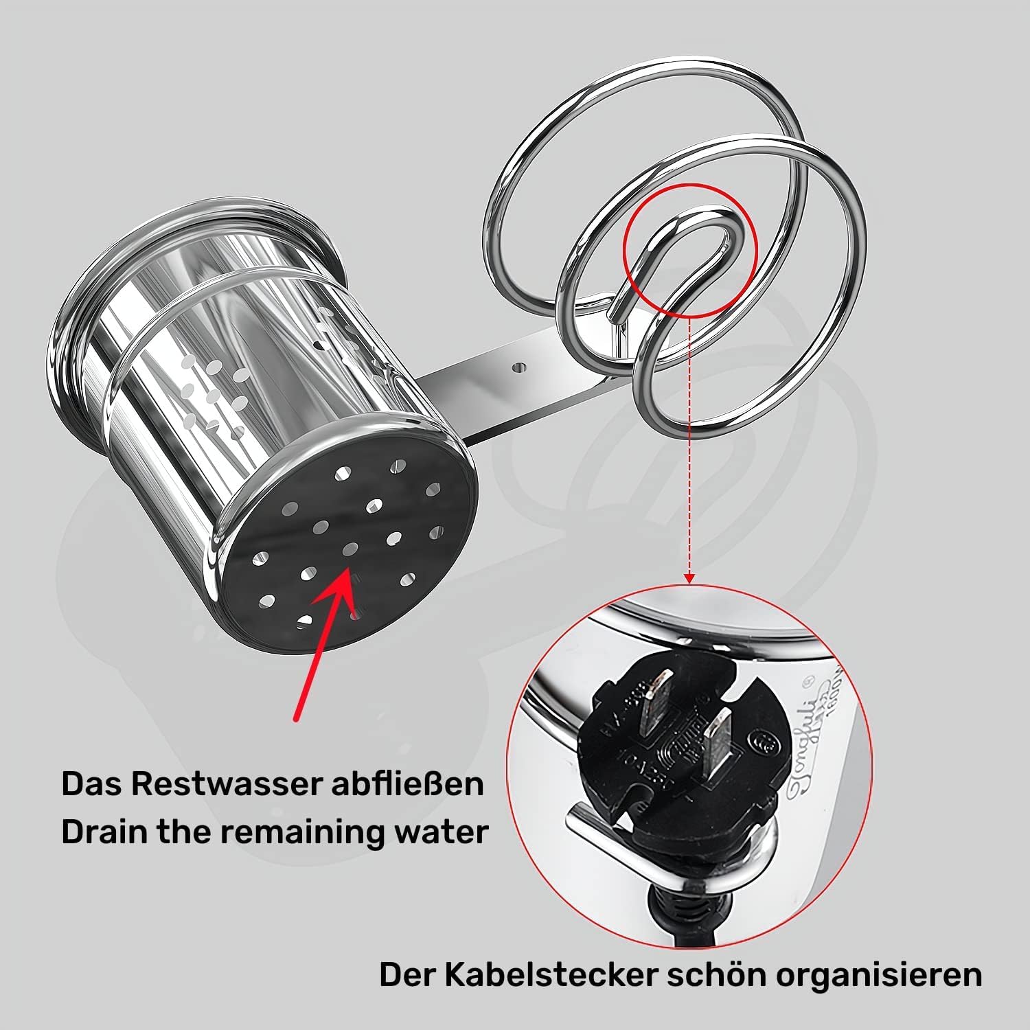Support Magique pour Sèche-Cheveux : Rangement Pratique! – Image 4