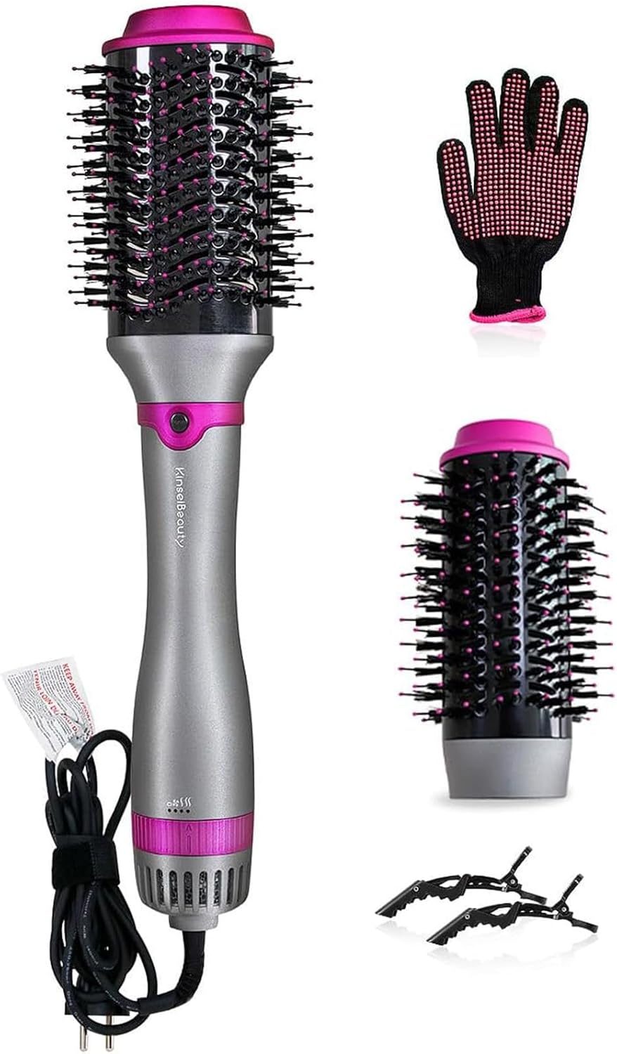 Brosse soufflante 4 en 1 pour un brushing rapide et lisse à domicile Découvrez la puissance de 1200W pour un coiffage salon sans effort – Image 8