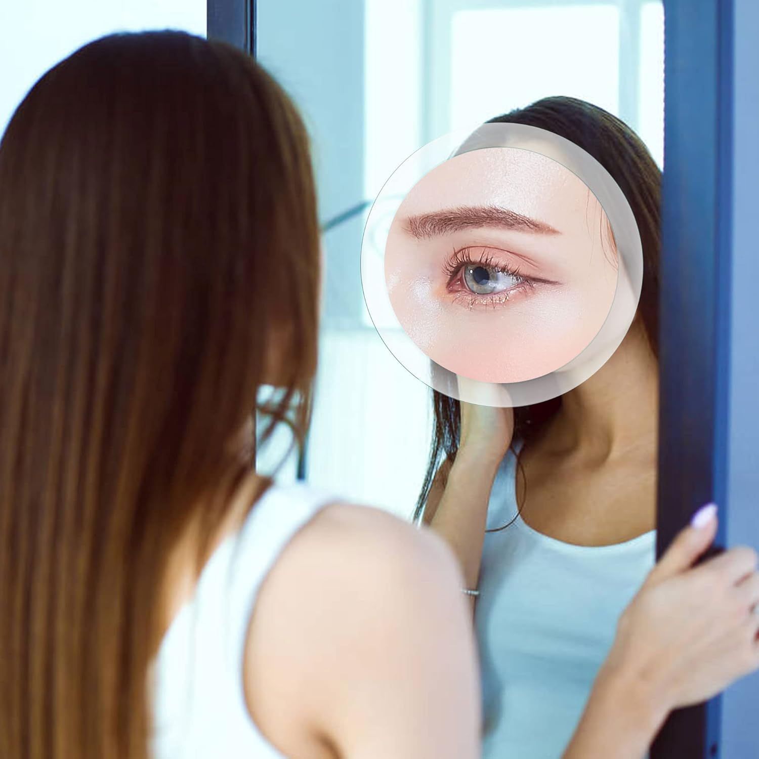 Miroir grossissant 30X : l’accessoire idéal pour les femmes souhaitant un maquillage parfait et une épilation des sourcils facilitée – Image 3