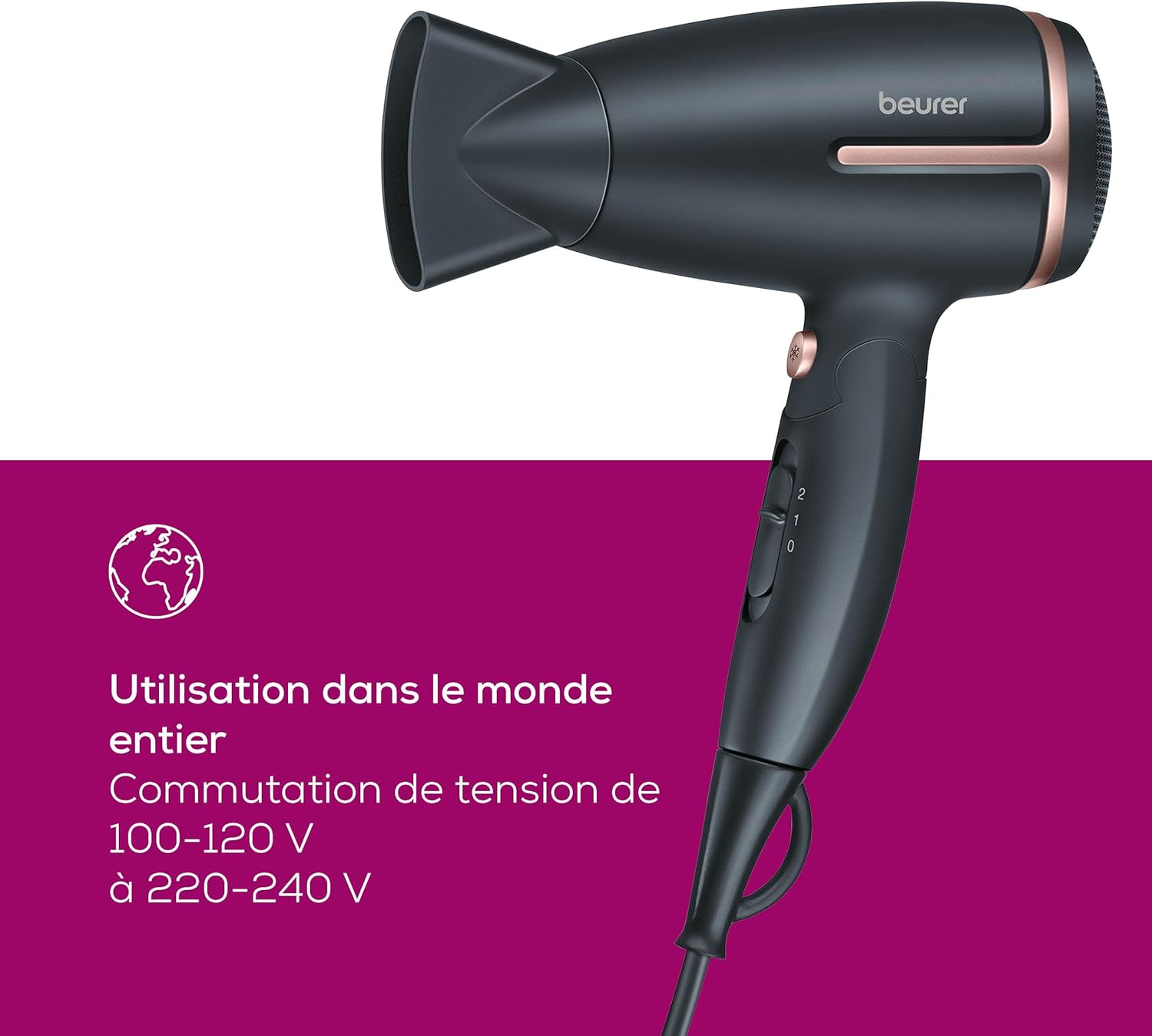 Sèche-cheveux de voyage pliable : le compagnon idéal pour des cheveux doux et souples lors de vos déplacements – Image 3