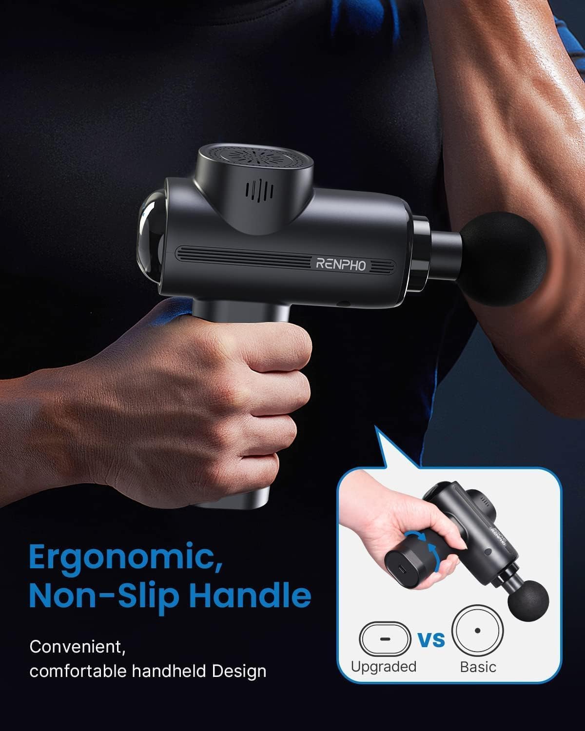 Pistolet de massage musculaire pour sportifs : soulagement rapide et silencieux – Image 3